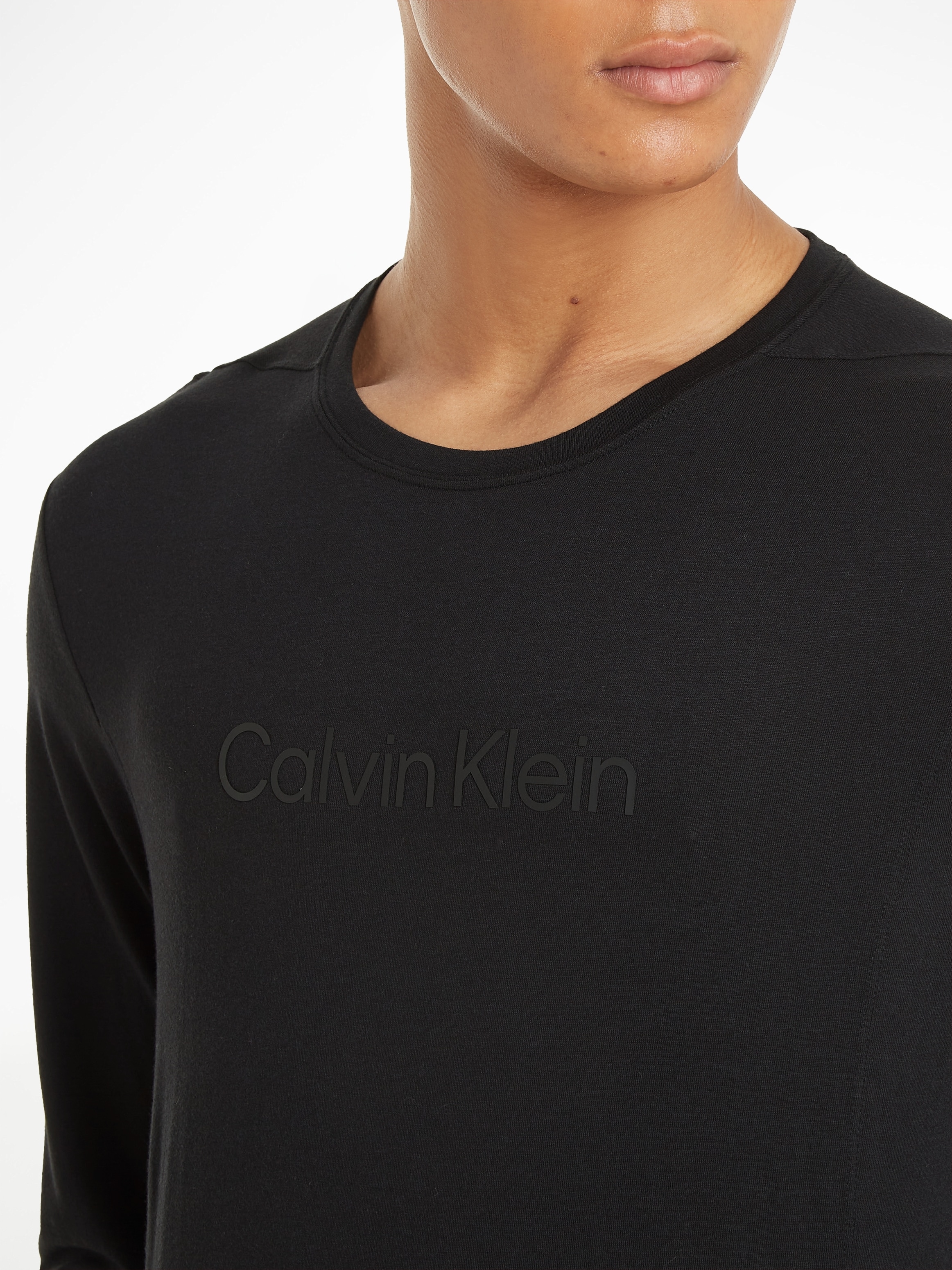 Calvin Klein Sport Langarmshirt, mit Rundhalsausschnitt