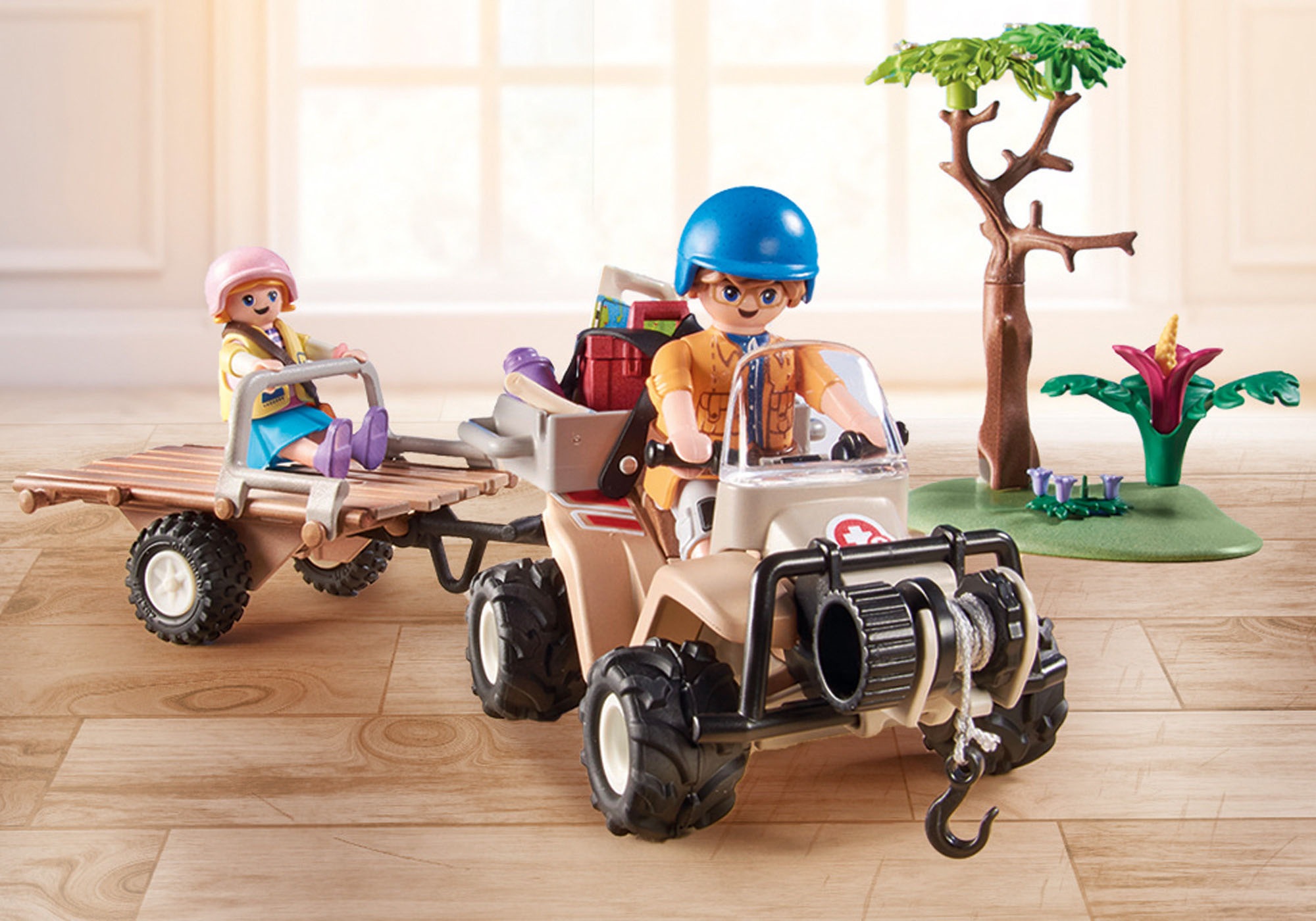 Playmobil® Konstruktions-Spielset »Wiltopia - Tierrettungs-Quad (71011), Wiltopia«, (58 St.), teilweise aus recyceltem Material; Made in Europe