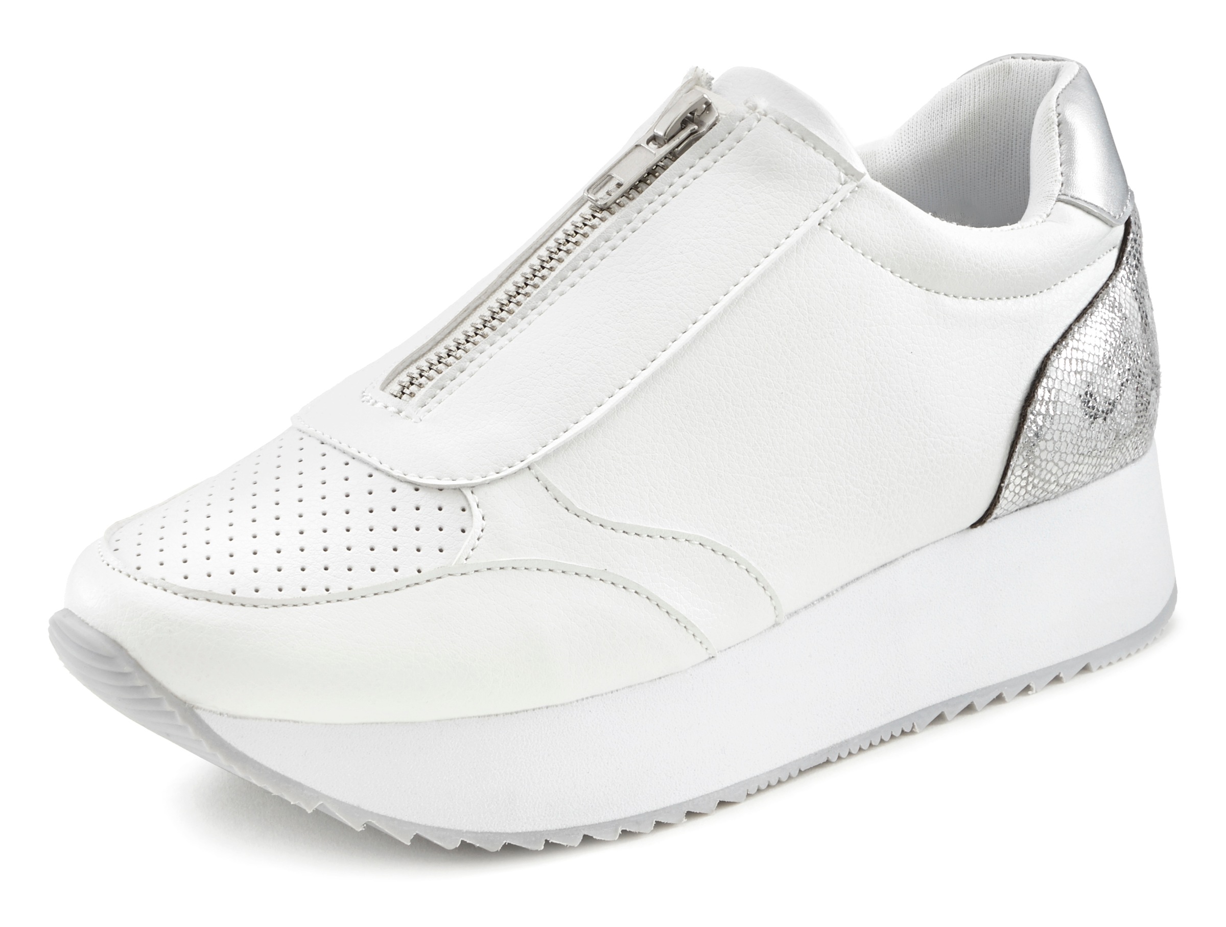 Image of LASCANA Sneaker, mit Plateausohle und vorderem Reissverschluss bei Ackermann Versand Schweiz