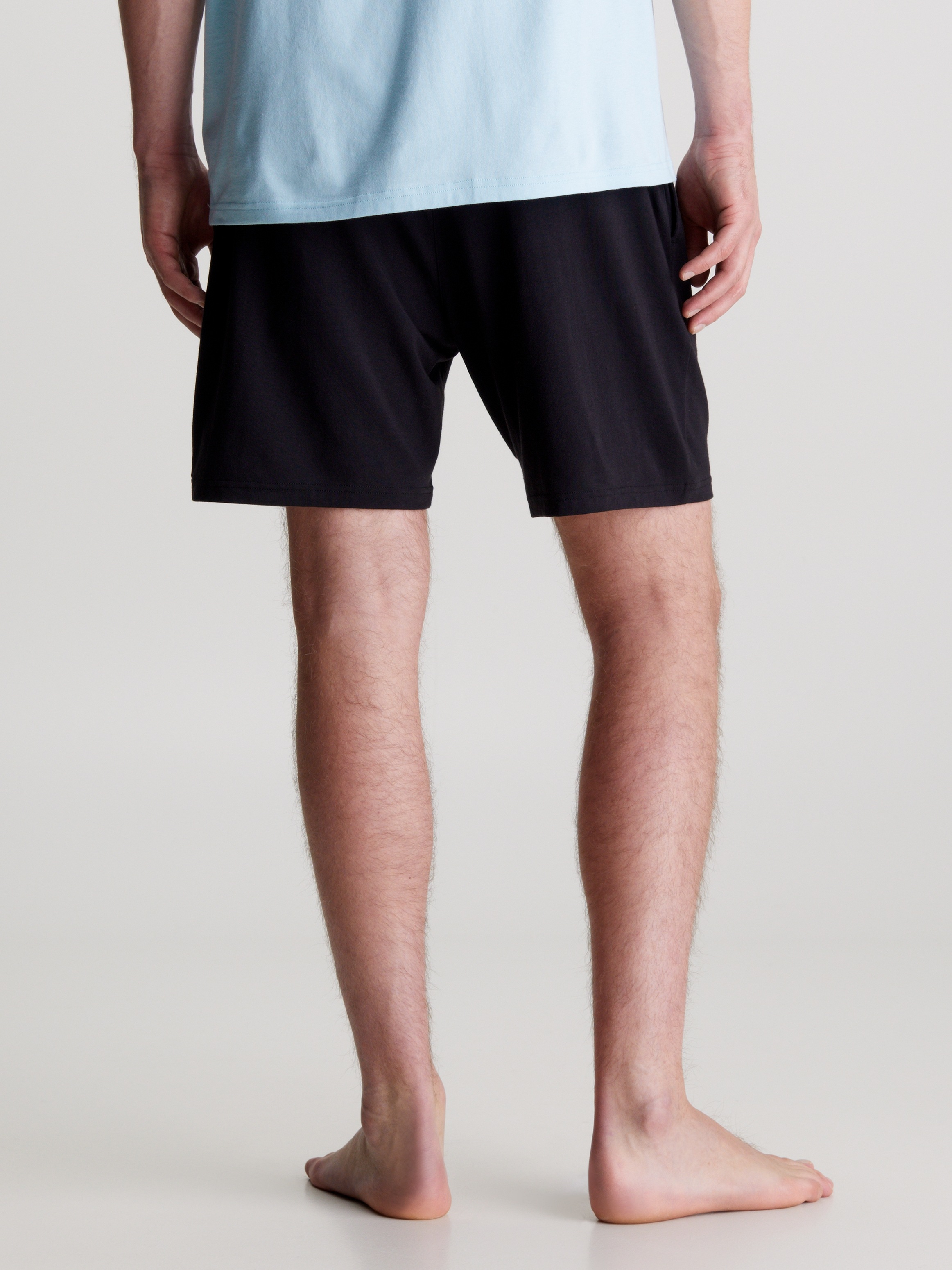 Calvin Klein Underwear Pyjamahose »SLEEP SHORT«, mit Eingrifftaschen, Kordel am Bund, Calvin Klein Logo-Badge