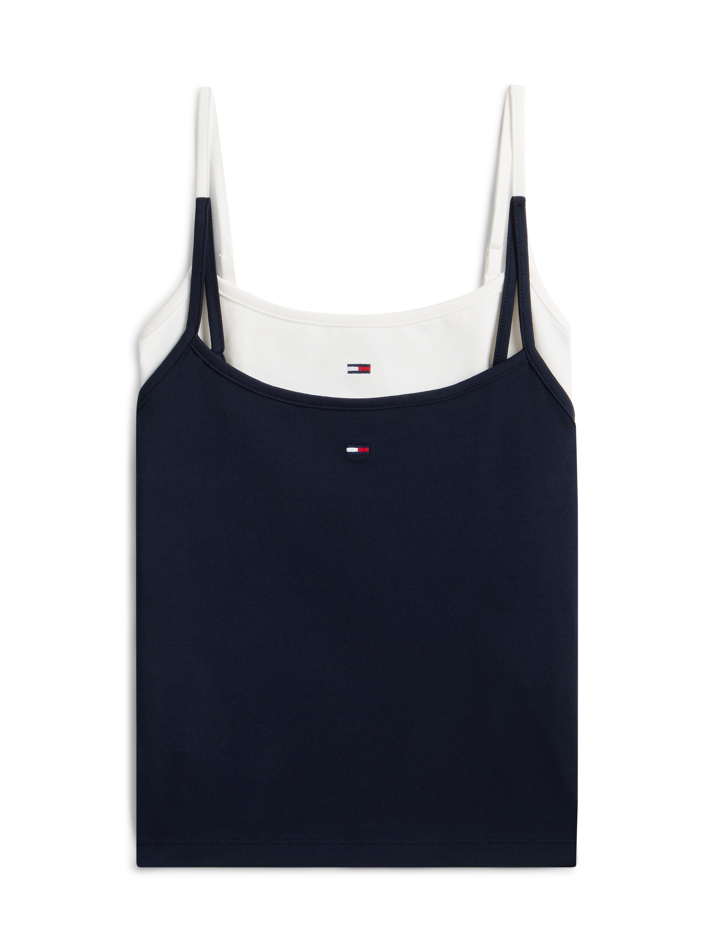 Image of Tommy Jeans Tanktop "TJW 2PACK ESSENTIAL STRAP TOP" Packung, 2er-Pack, 2 tlg. mit Logo-Flag