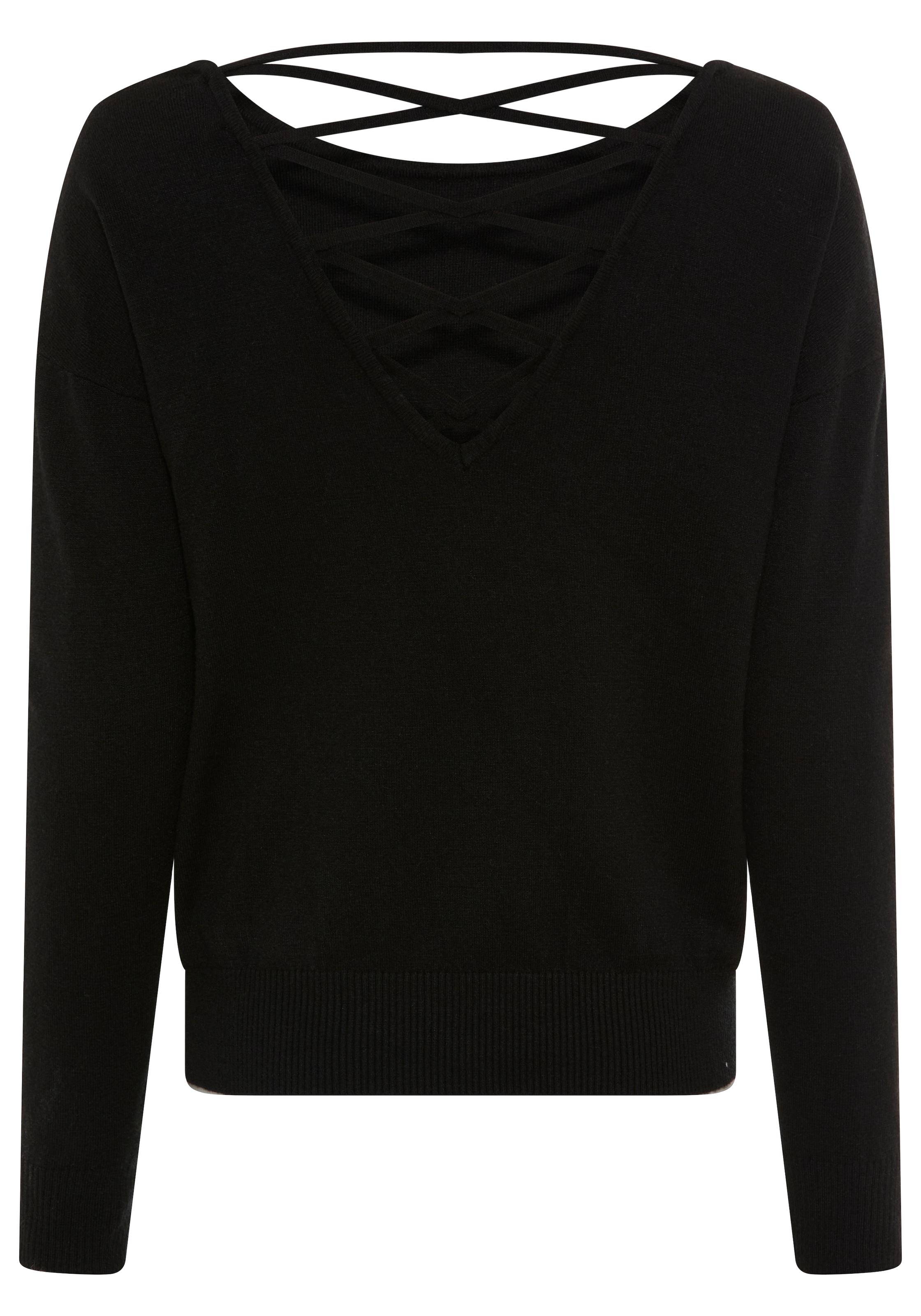 Laura Scott Strickpullover, mit femininen Schnürdetails - NEUE KOLLEKTION