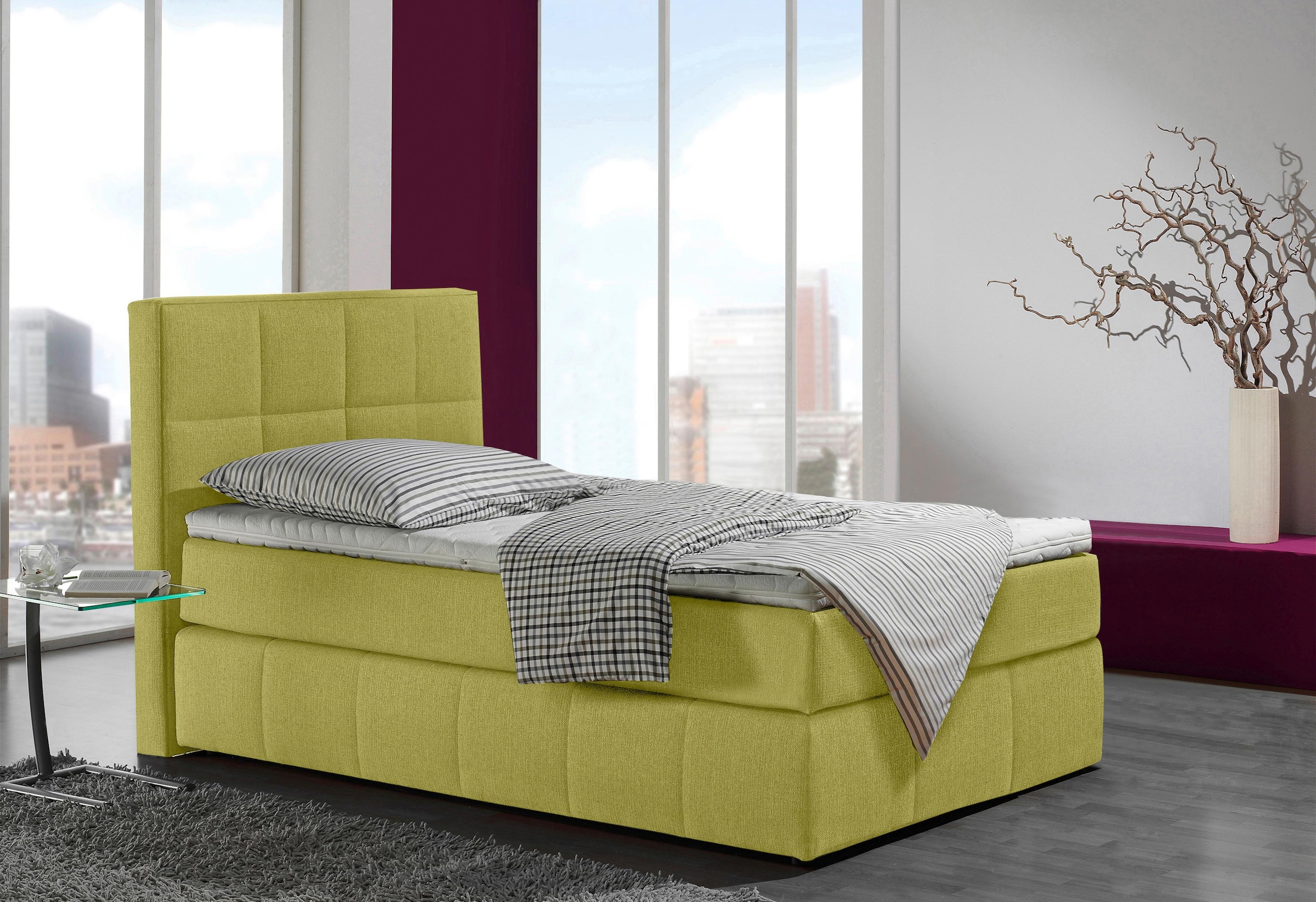 Home affaire Boxspringbett »Casano« mit feiner Steppung, in 3 Matratzenarten, 2 Härtegraden und 5 Farben