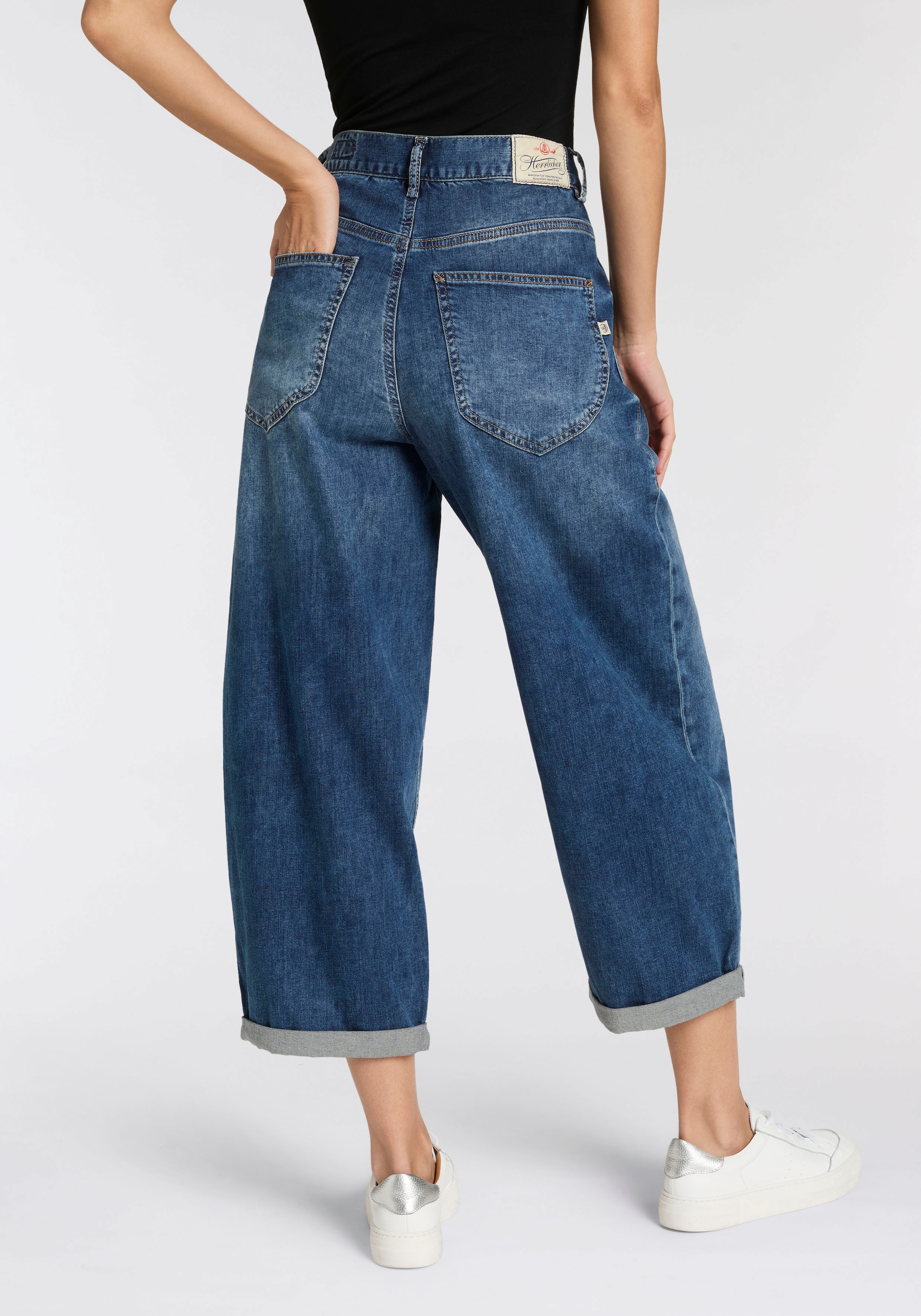 Herrlicher Jeans loose fit »Meryll Denim Light« O-Shape mit aufgesetzten Taschen