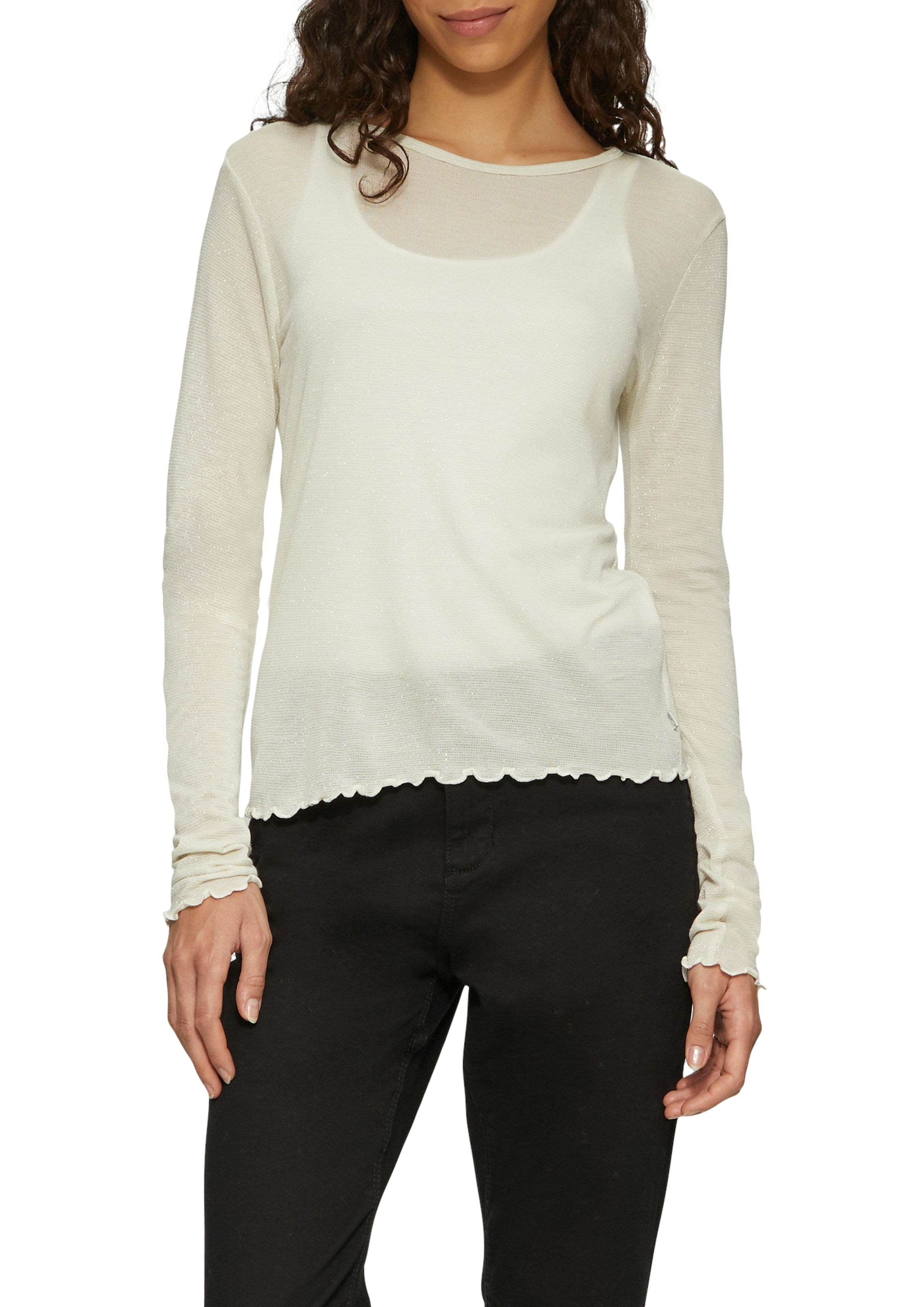 Image of QS Longsleeve mit metallisierten Fasern