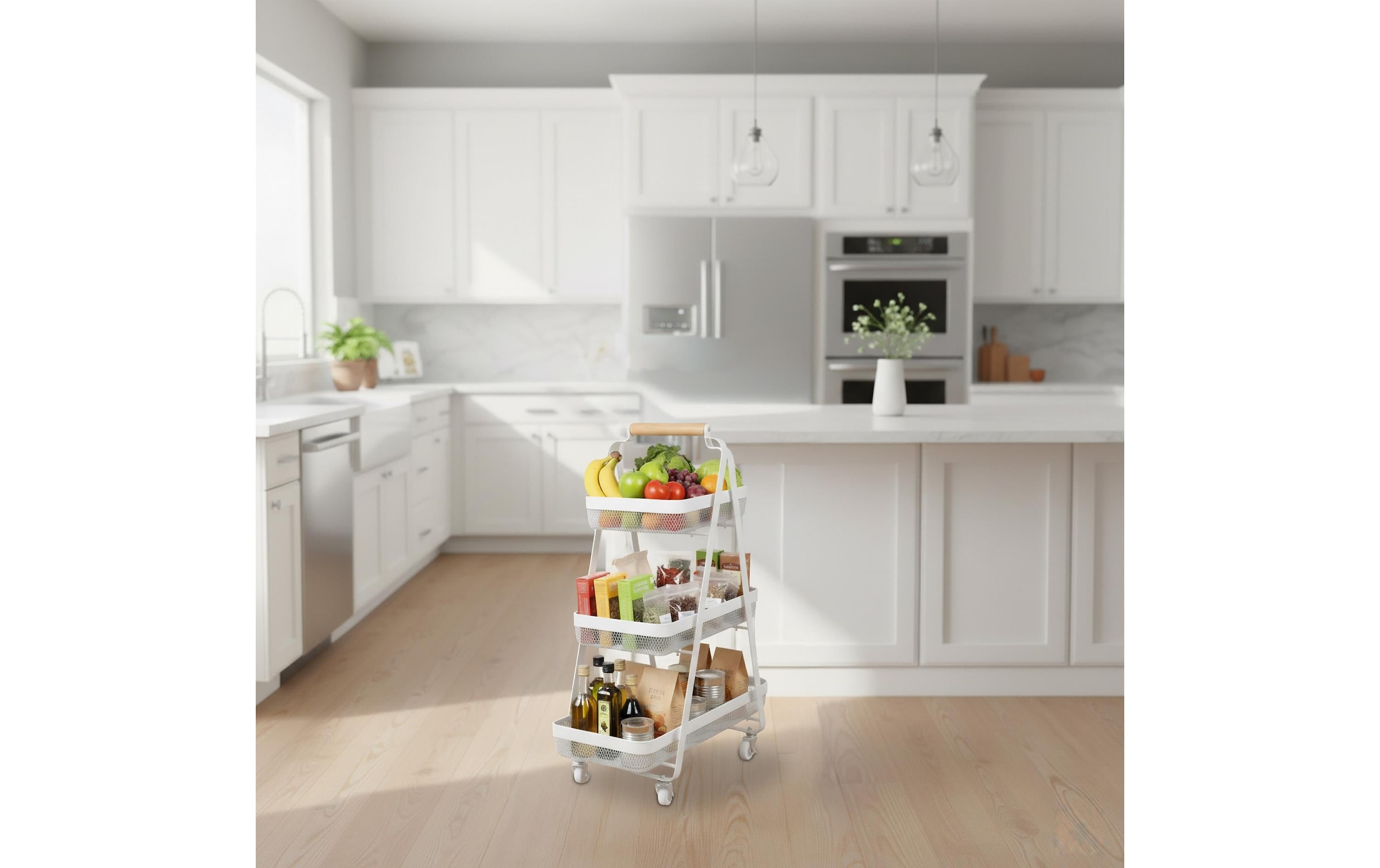 relaxdays Chariot de cuisine »84.5 x 57 x 31 cm«