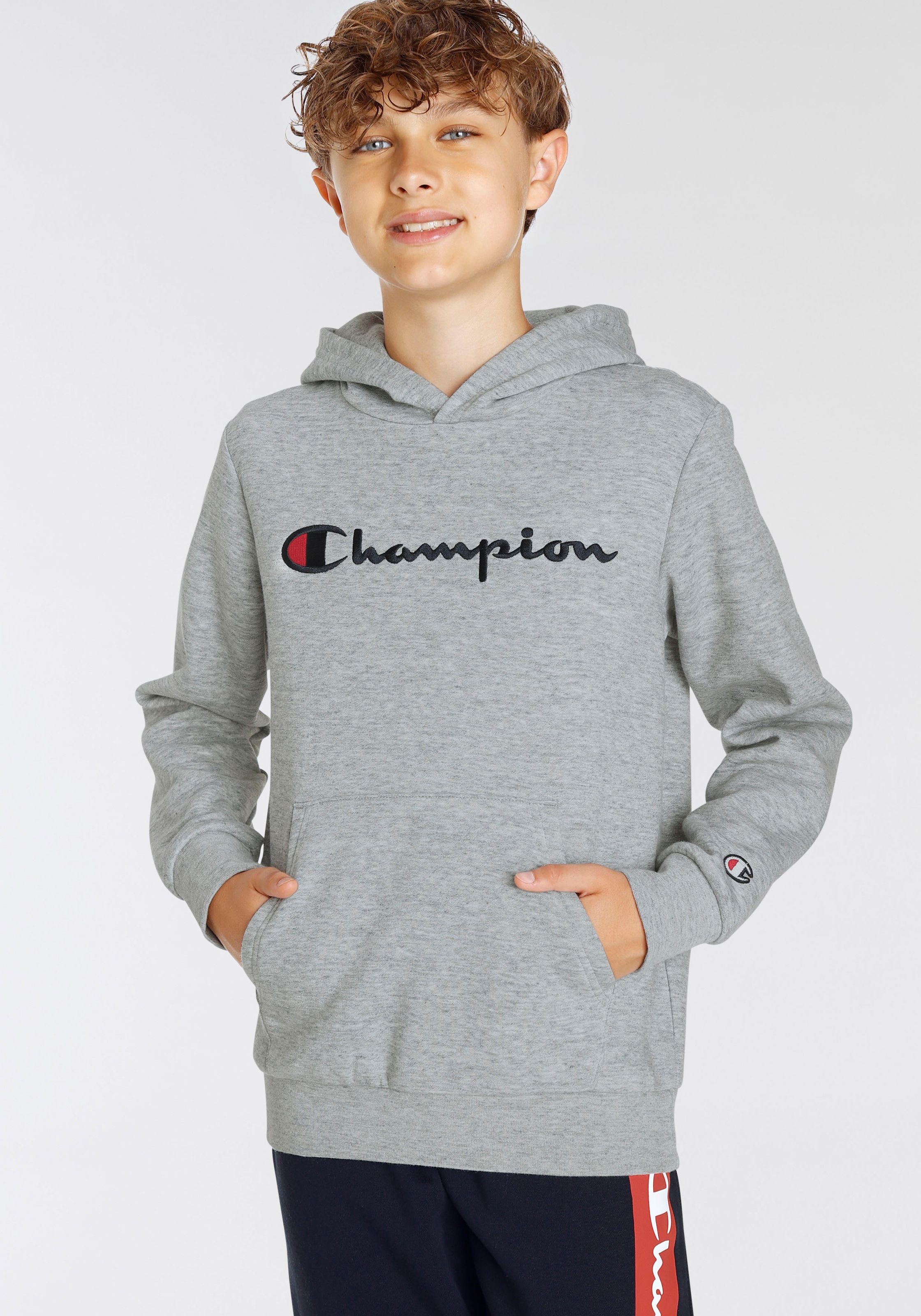 ♕ Champion Sweatshirt »Classic - Hooded Logo auf für large Sweatshirt Kinder« versandkostenfrei