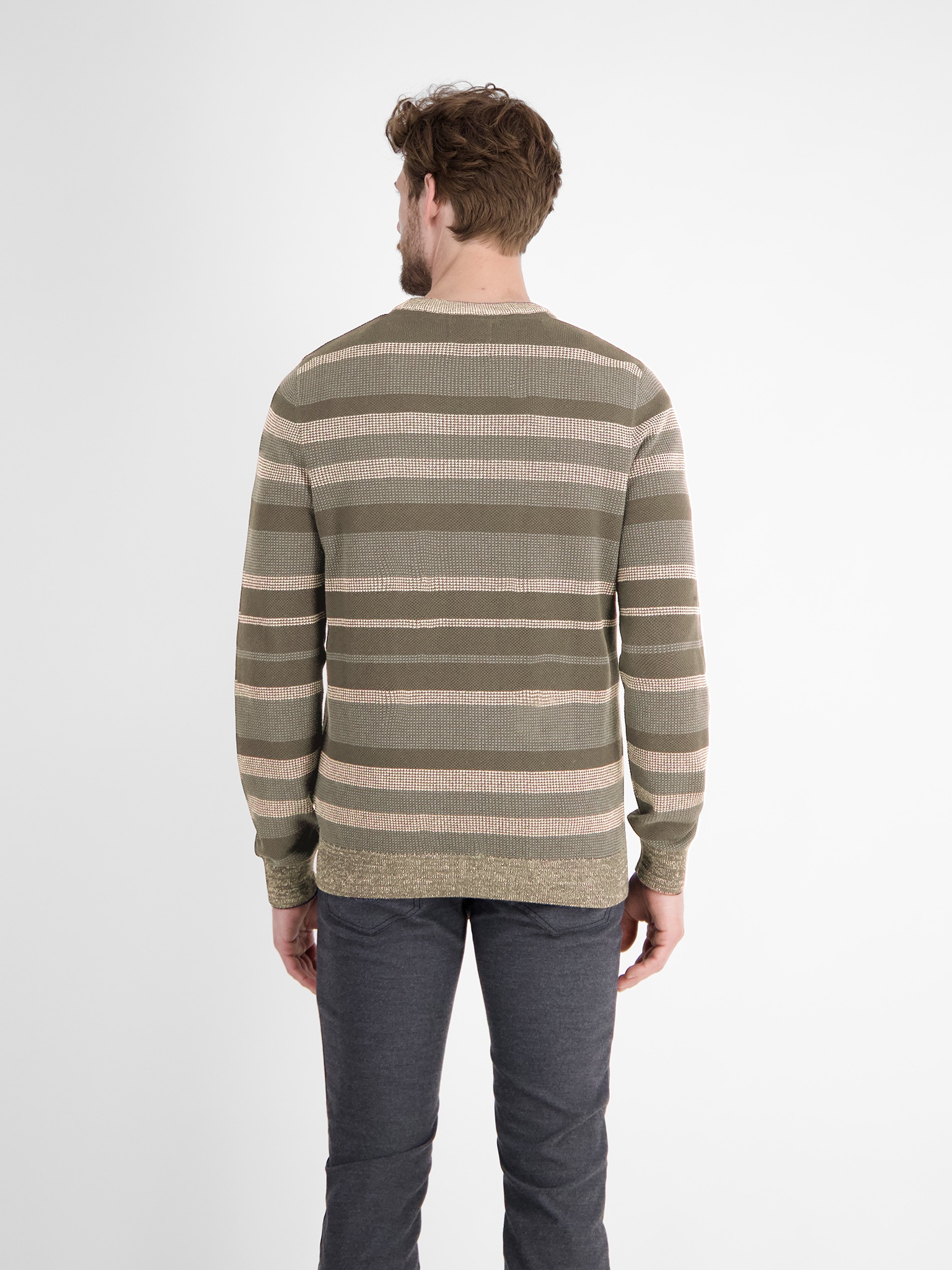 LERROS Strickpullover in Streifen-Optik