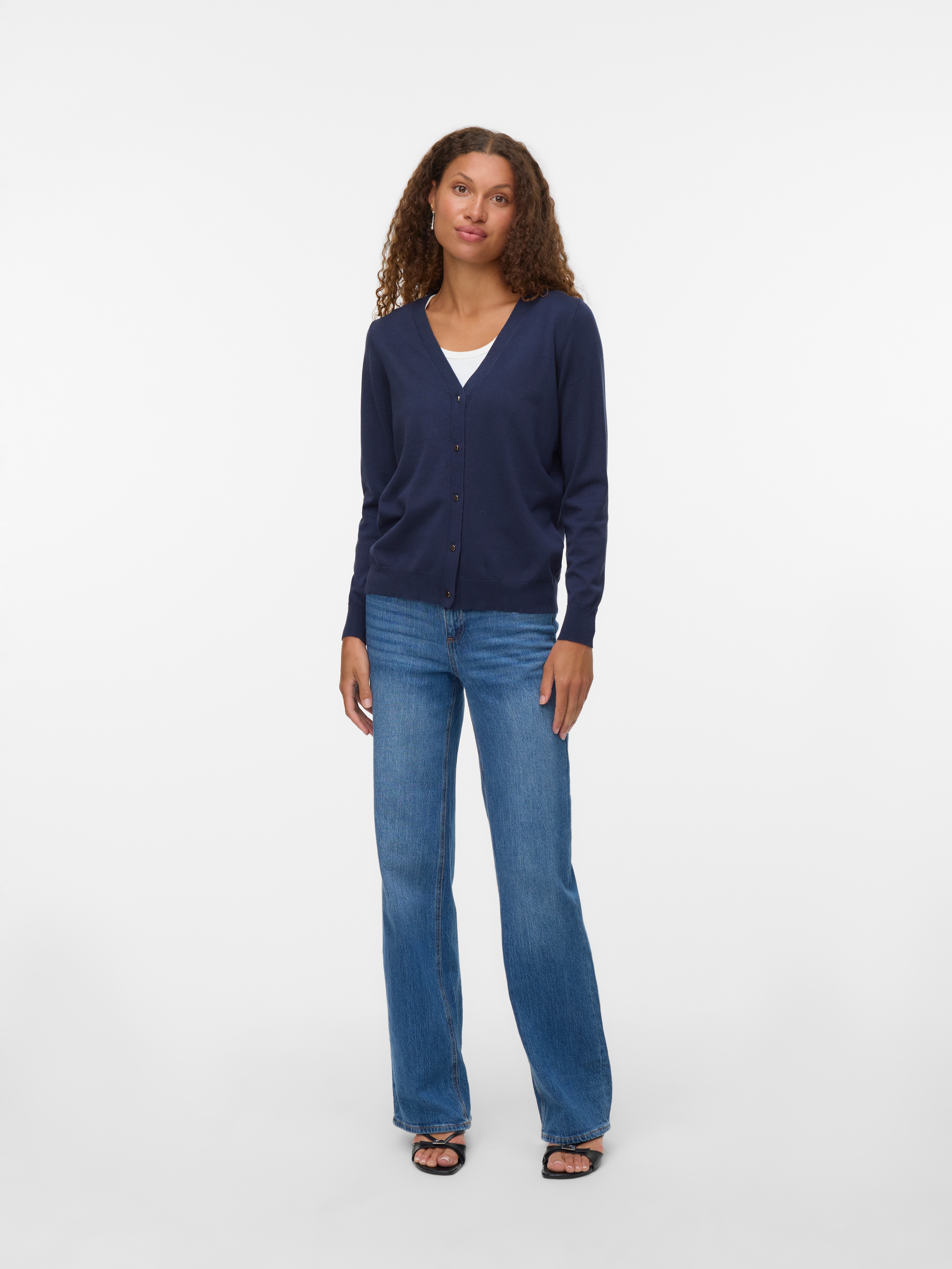 Vero Moda Strickjacke »VMSILJE LS V-NECK CARDIGAN GA NOOS«
