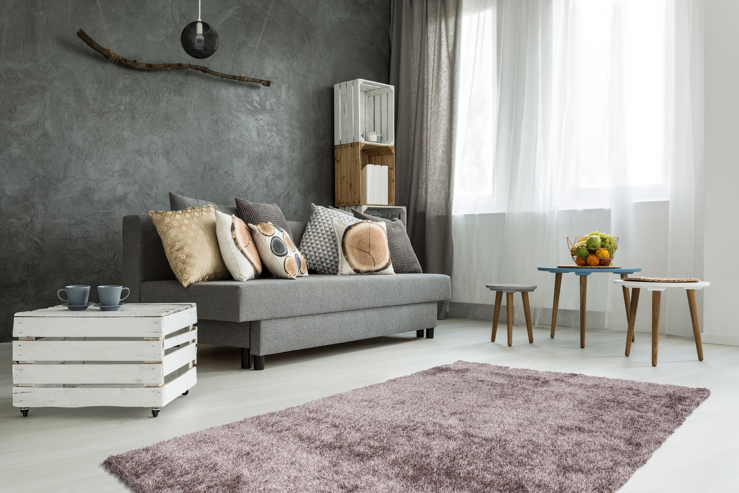 Kayoom Hochflor-Teppich »Diamond 700«, rechteckig, 45 mm Höhe, weiche Microfaser, Langflor, Shaggy, Melange, Wohnzimmer
