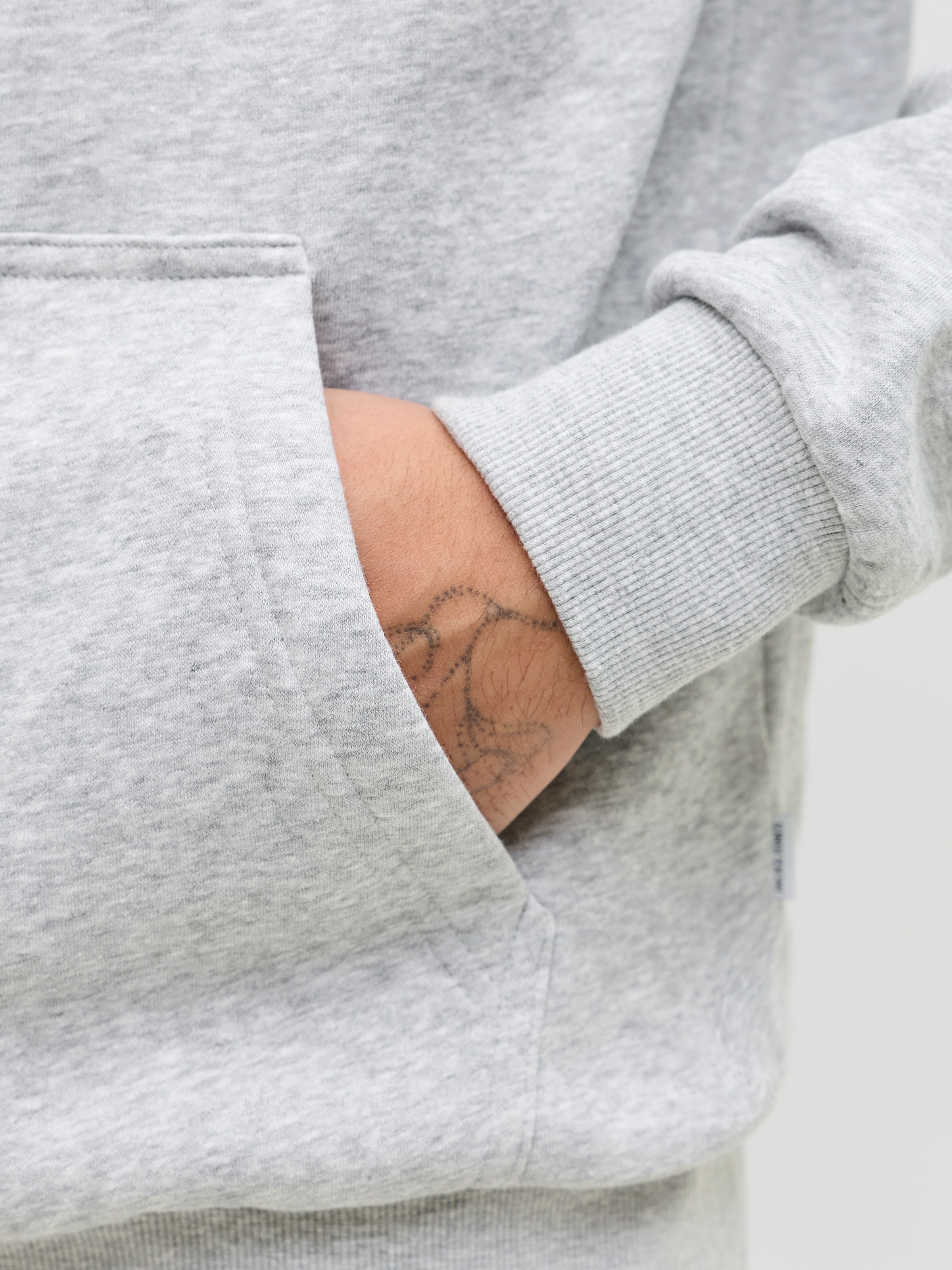 Jack & Jones Kapuzensweatshirt »JJEBRADLEY SWEAT HOOD NOOS«, Materialmix, relaxed fit
