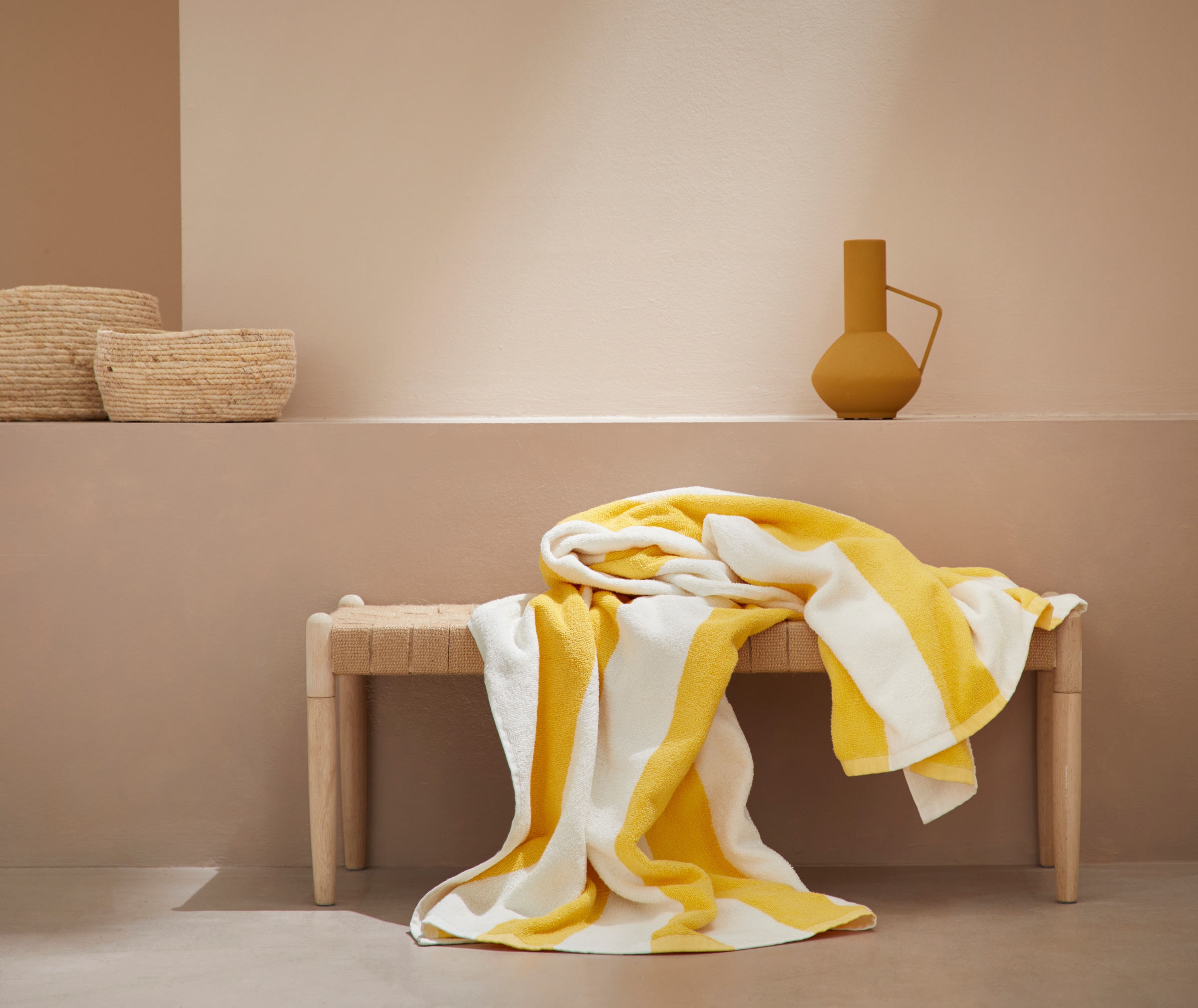 LeGer Home by Lena Gercke Strandtuch »Lija«, (1 St.), Handtuch mit modernen  Streifen, Strandhandtuch aus 100% Baumwolle günstig kaufen