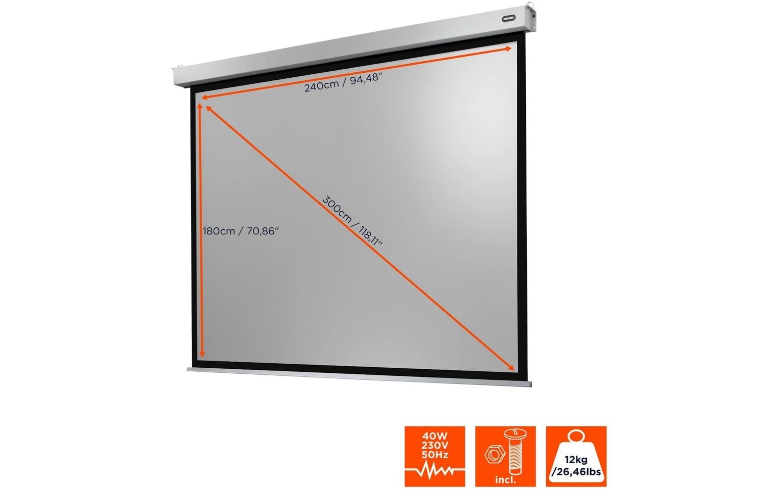 Celexon Motorleinwand »Pro Plus 240x180 cm«