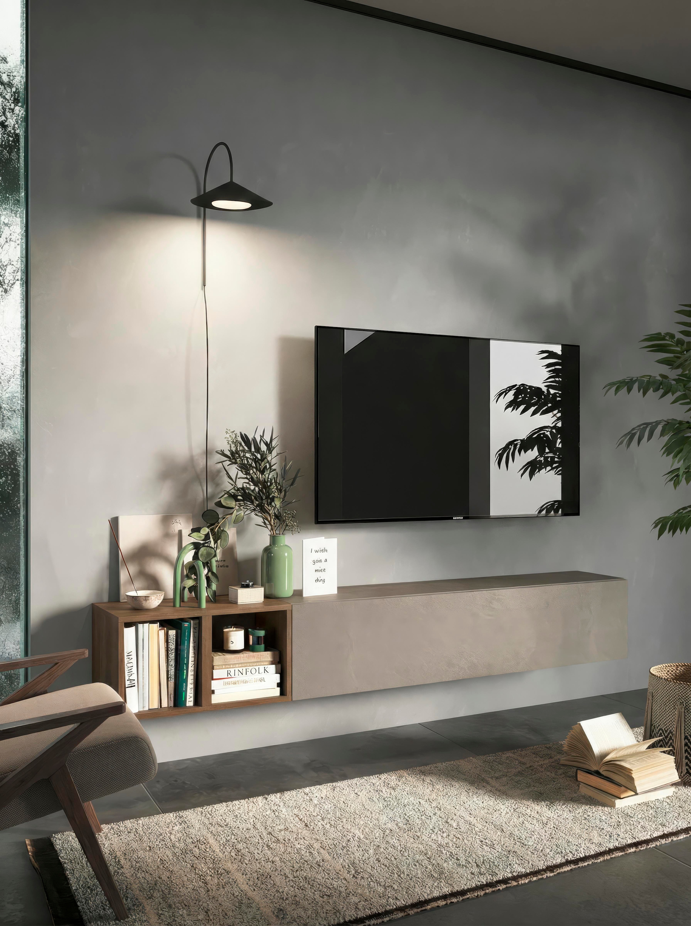 Home affaire Meuble mural »Infinity, 2tlg. Breite 194 cm, Höhe variabel, Wohnwand« Spar-Set, 2 cuis tlg.