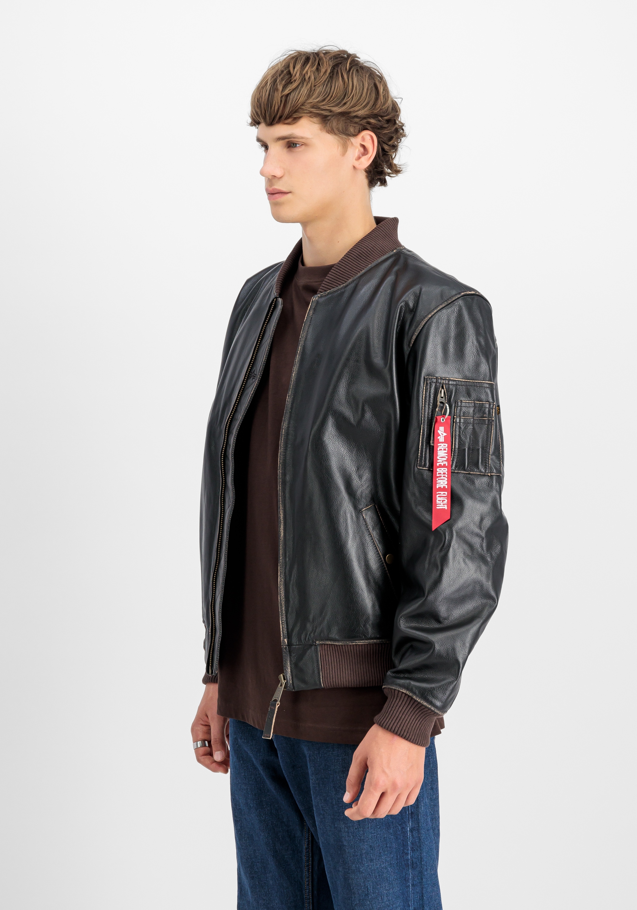 Alpha Industries Lederjacke »MA-1 Leather LF Lederjacke«