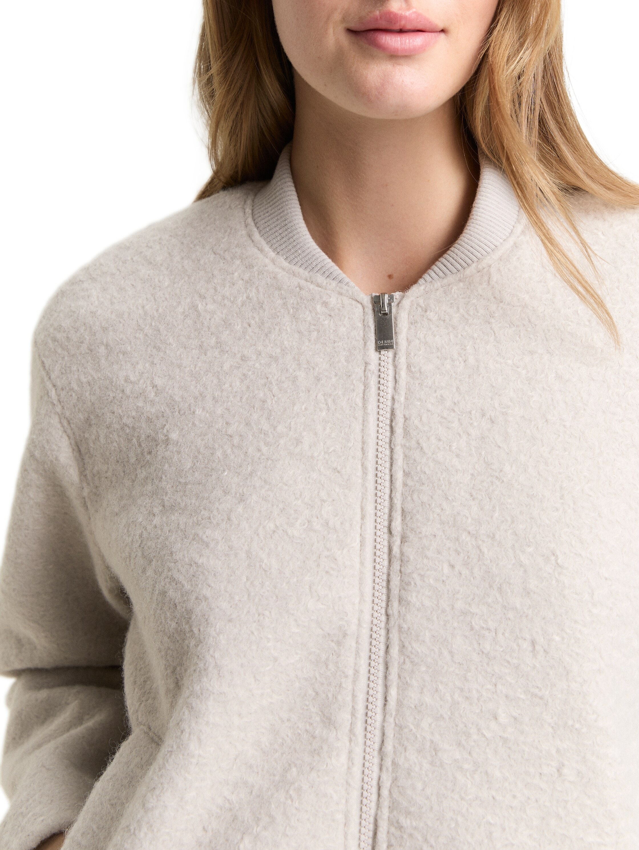 TOM TAILOR Denim Caban ohne Kapuze mit weichem Teddyfell-Fleece