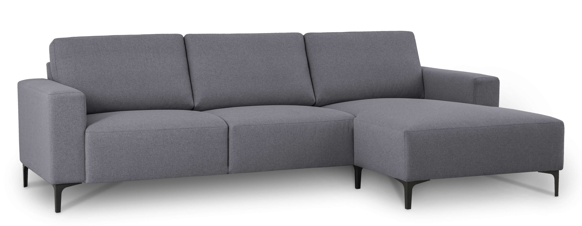 Home affaire Ecksofa »Tournon, L-Form, Breite 262 cm, Webstoff, Chenille«, Designsofa im nordischen Stil, Wellenunterfederung, Metallfüsse