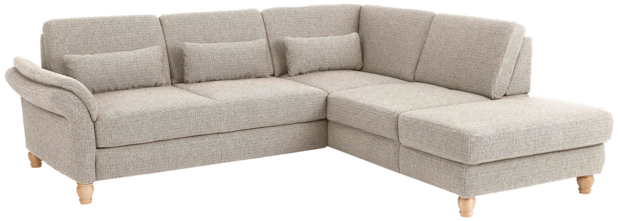 Home affaire Ecksofa »Palace L-Form«, incl. Sitztiefenverstellung, wahlweise mit Bettfunktion und Stauraum