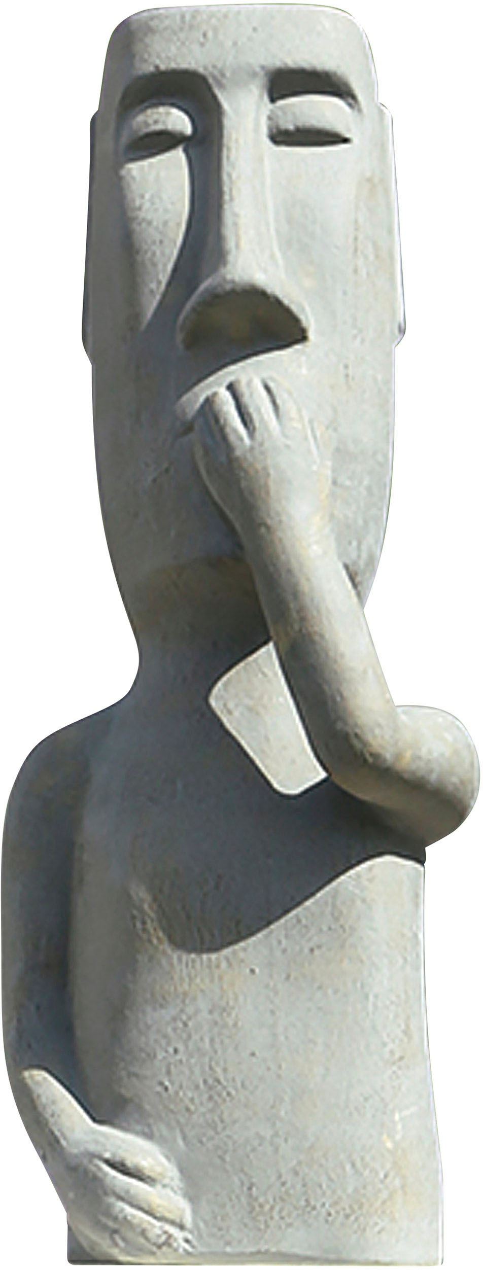 Image of GILDE Dekofigur »Skulptur Nichts sagen«, (1 St.), Dekoobjekt, Höhe 65 cm, aus Keramik, Wohnzimmer bei Ackermann Versand Schweiz