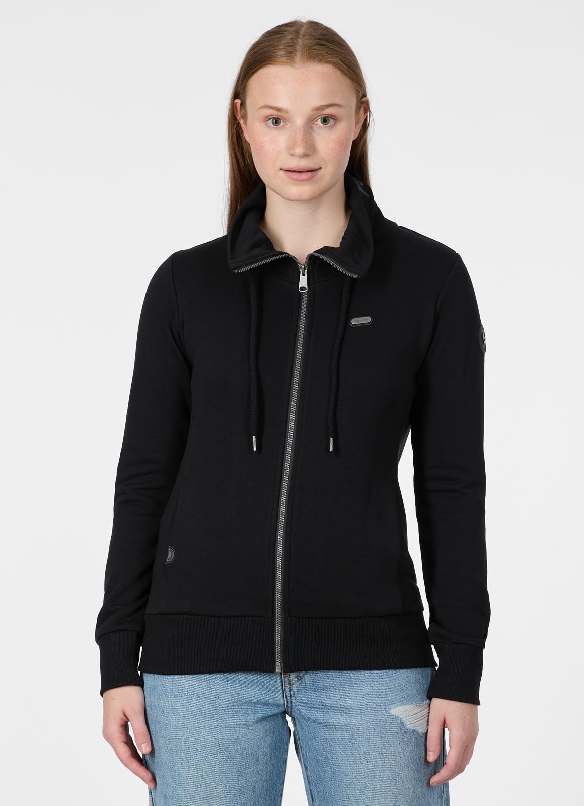Image of Ragwear Sweatjacke "RONETTE A" Baumwollmischung mit Marken-Stickerei