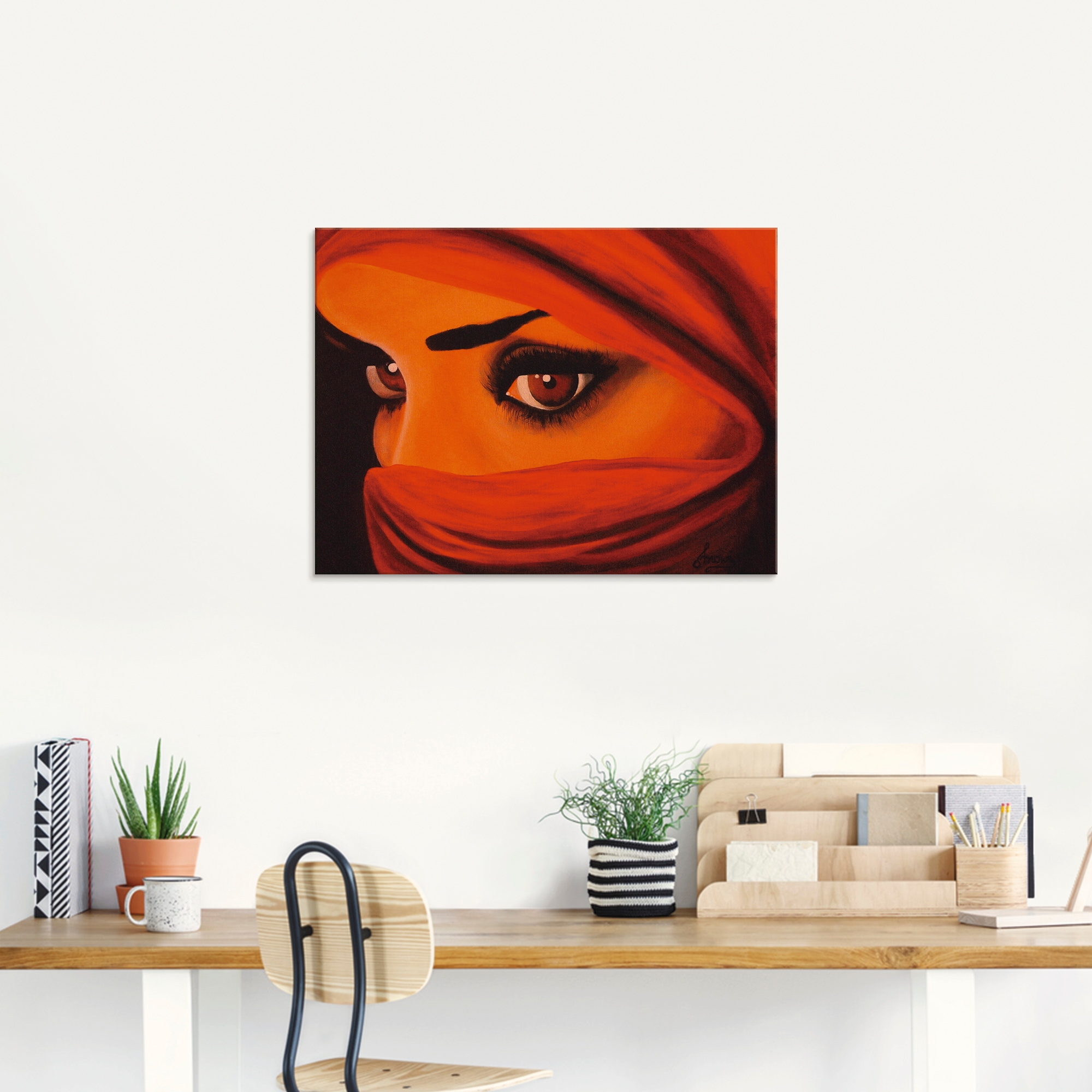 Artland Glasbild »Tuareg-Die von Gott Verlassene«, Frau, (1 St.), in verschiedenen Grössen