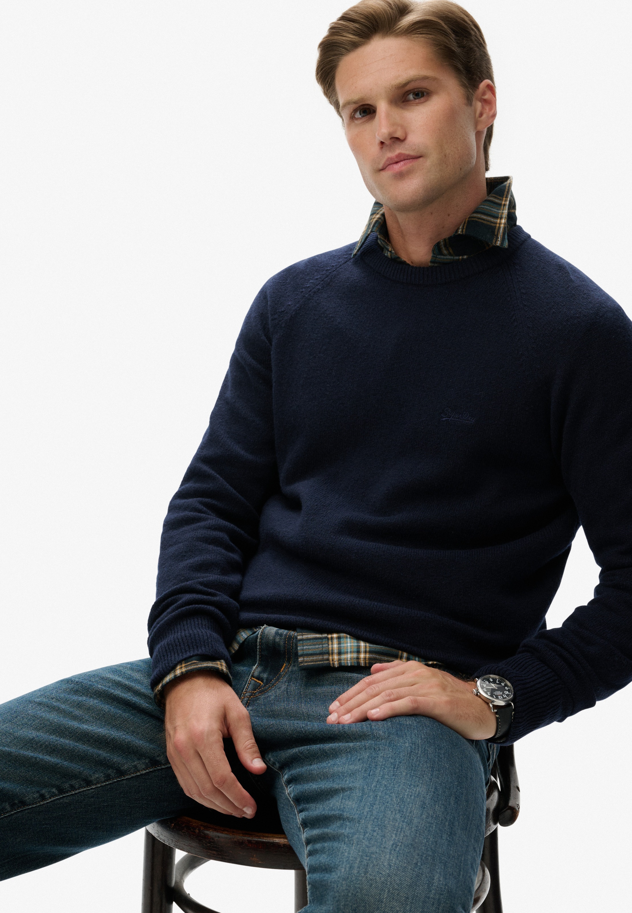 Superdry Pull en tricot »WOOL BLEND JUMPER«