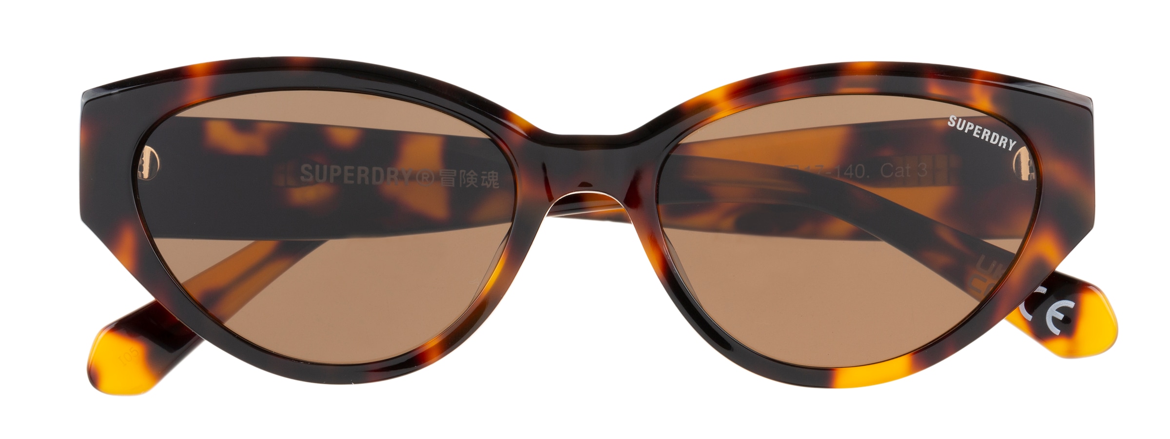 Superdry Sonnenbrille »Modell 996078« Form CatEye, Logoschriftzug auf Bügel, Kunststofffassung