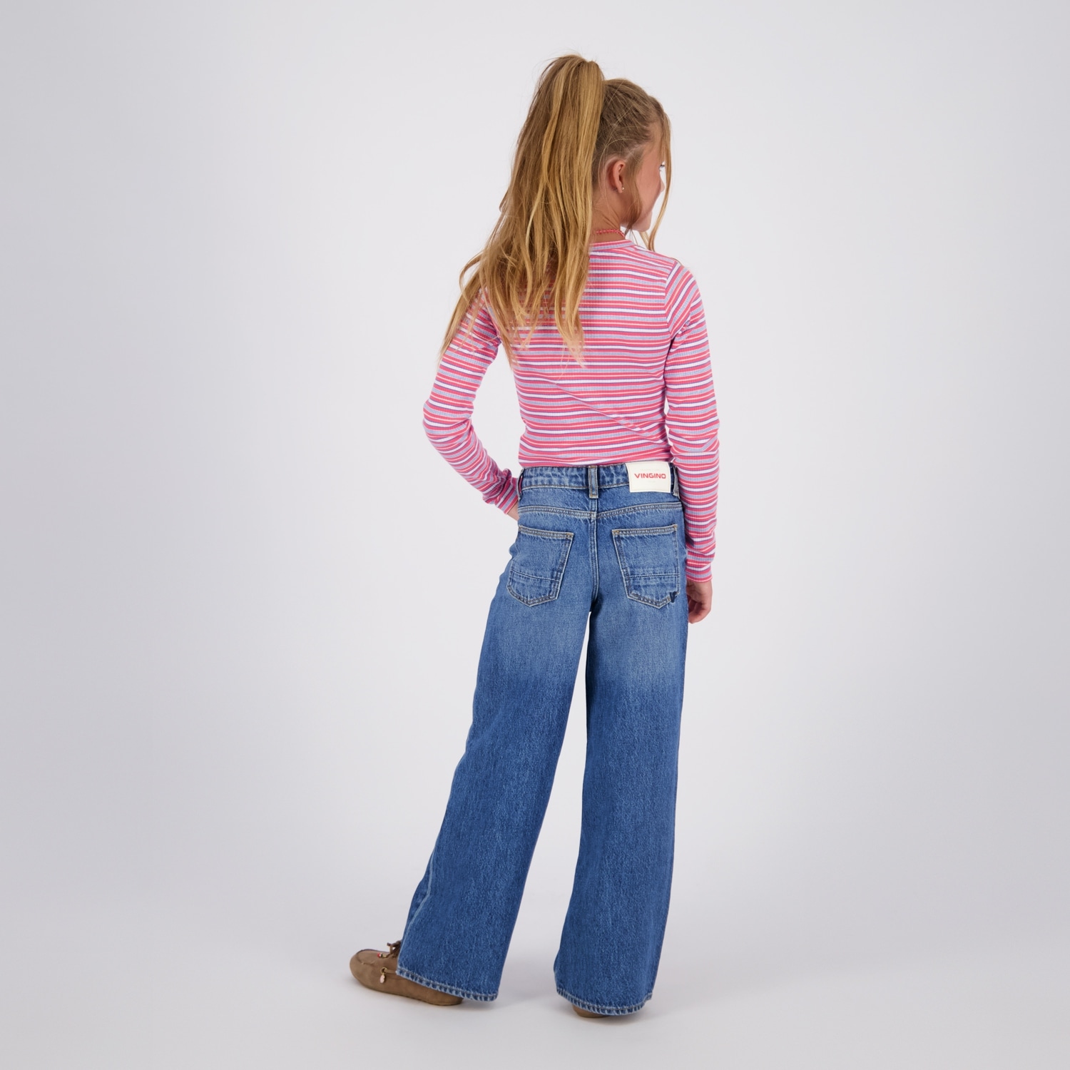 Vingino T-shirt à manches longues Look rayé / pour filles