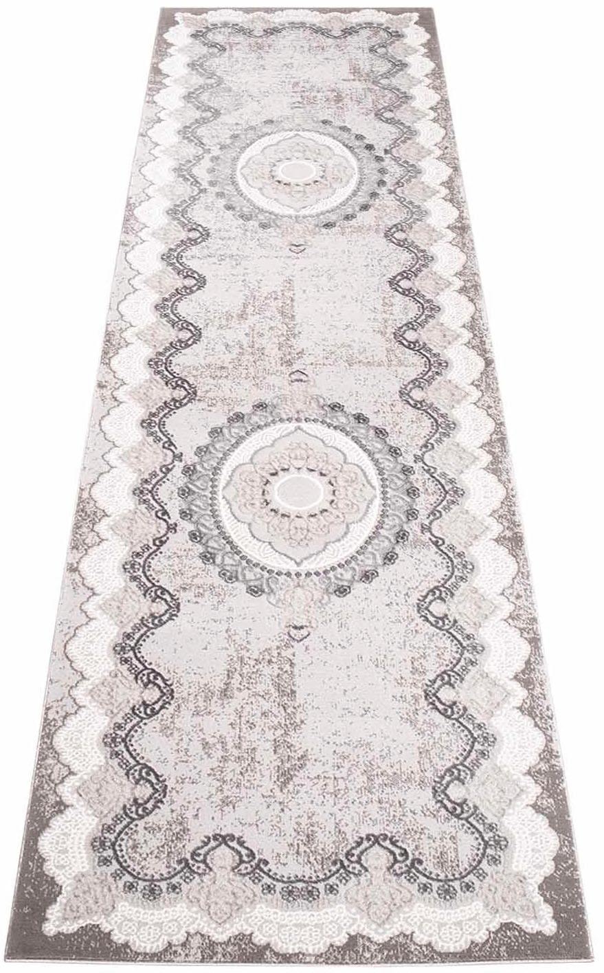 Image of Carpet City Läufer »Platin 7742«, rechteckig, 11 mm Höhe, Kurzflor, Ornamente, Glänzend durch Polyester, ideal für Flur & Diele bei Ackermann Versand Schweiz