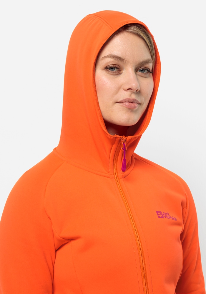 Jack Wolfskin Fleecejacke »BAISELBERG HOODED FZ W«, mit Kapuze