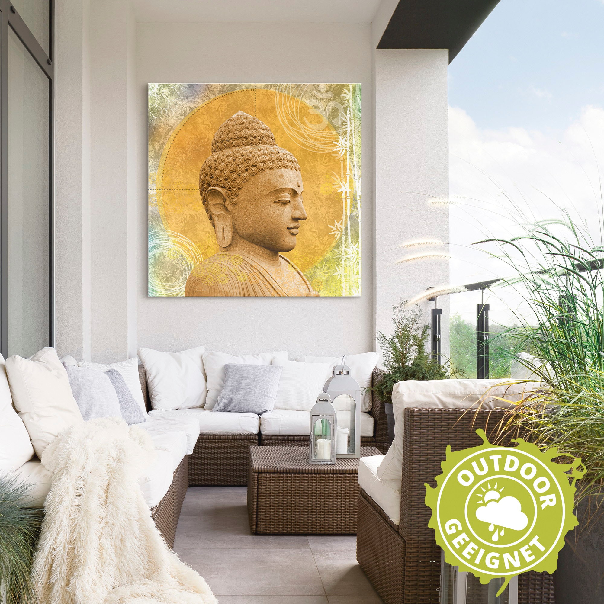 Artland Wandbild »Buddha II«, Spa, (1 St.), als Alubild, Outdoorbild, Leinwandbild, Wandaufkleber, versch. Grössen