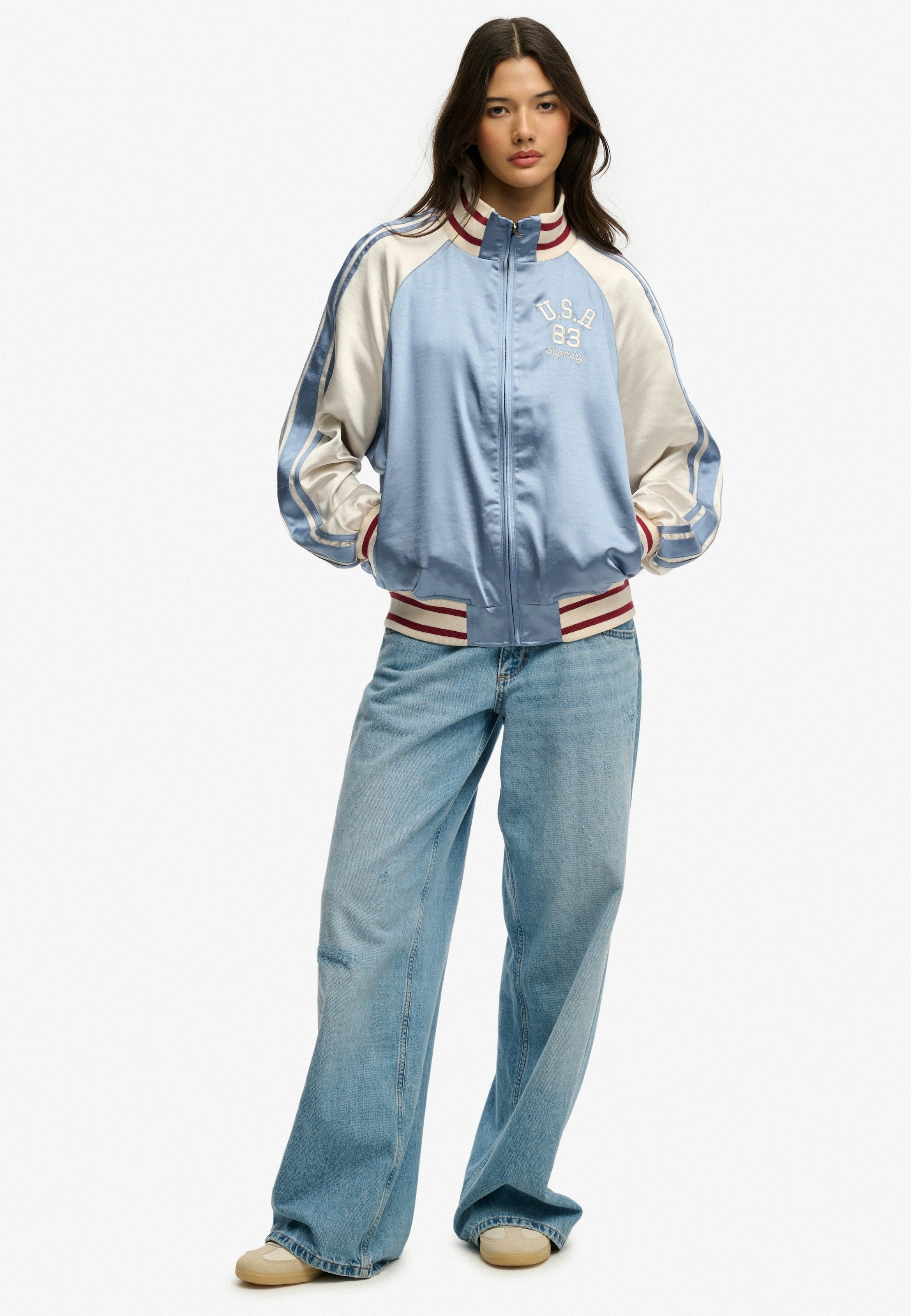 Superdry Blouson »SUIKA TRACK JACKET« fibre synthétique, oversize