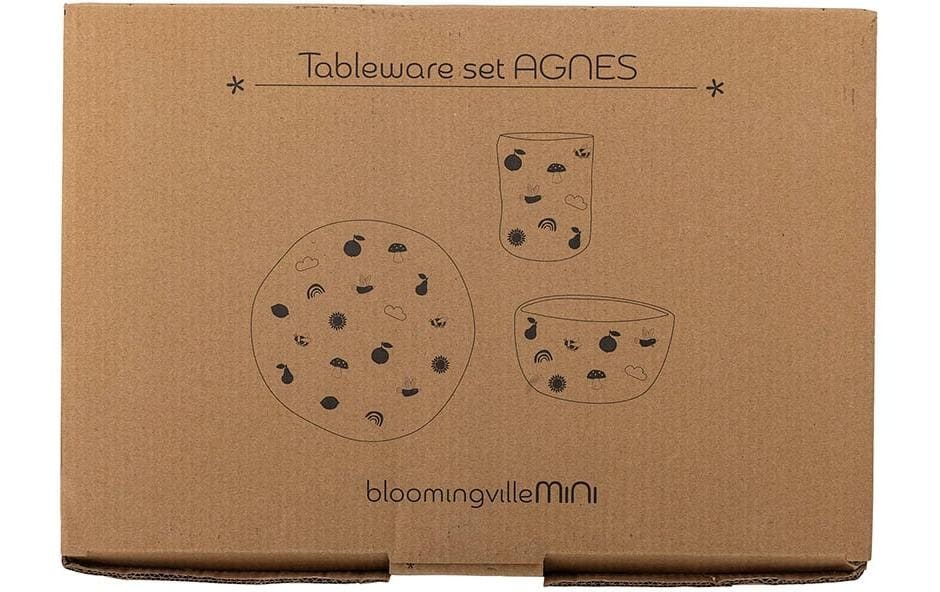 Bloomingville Kindergeschirr-Set "Agnes 3er Set"
