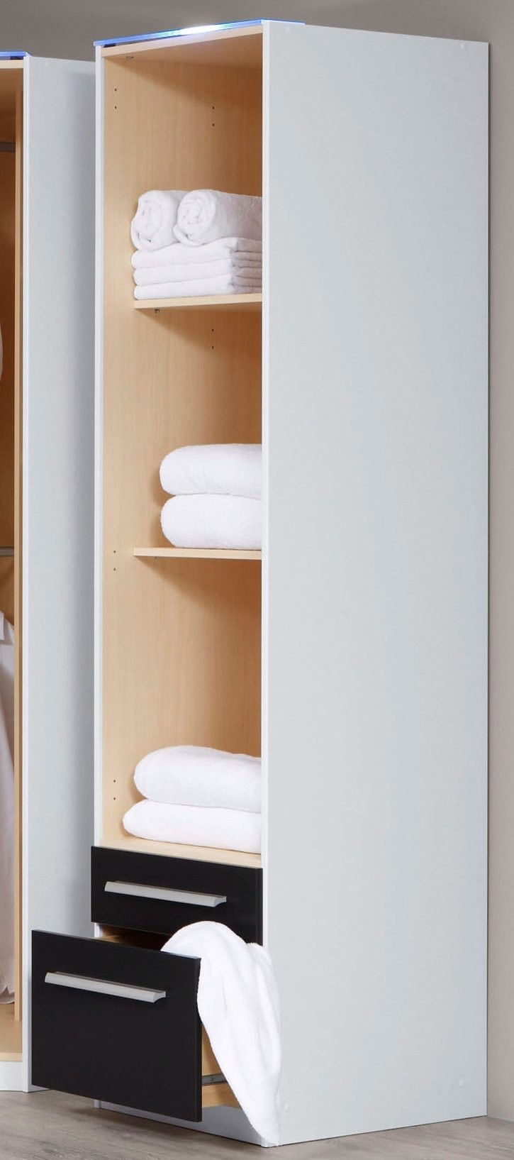 priess Armoires à vêtements »Schrank Garderobe Wäscheschrank Barcelona in 5 Breiten« viel Stauraum, geräumige Schubkästen, mit Spiegel, MADE IN GERMANY
