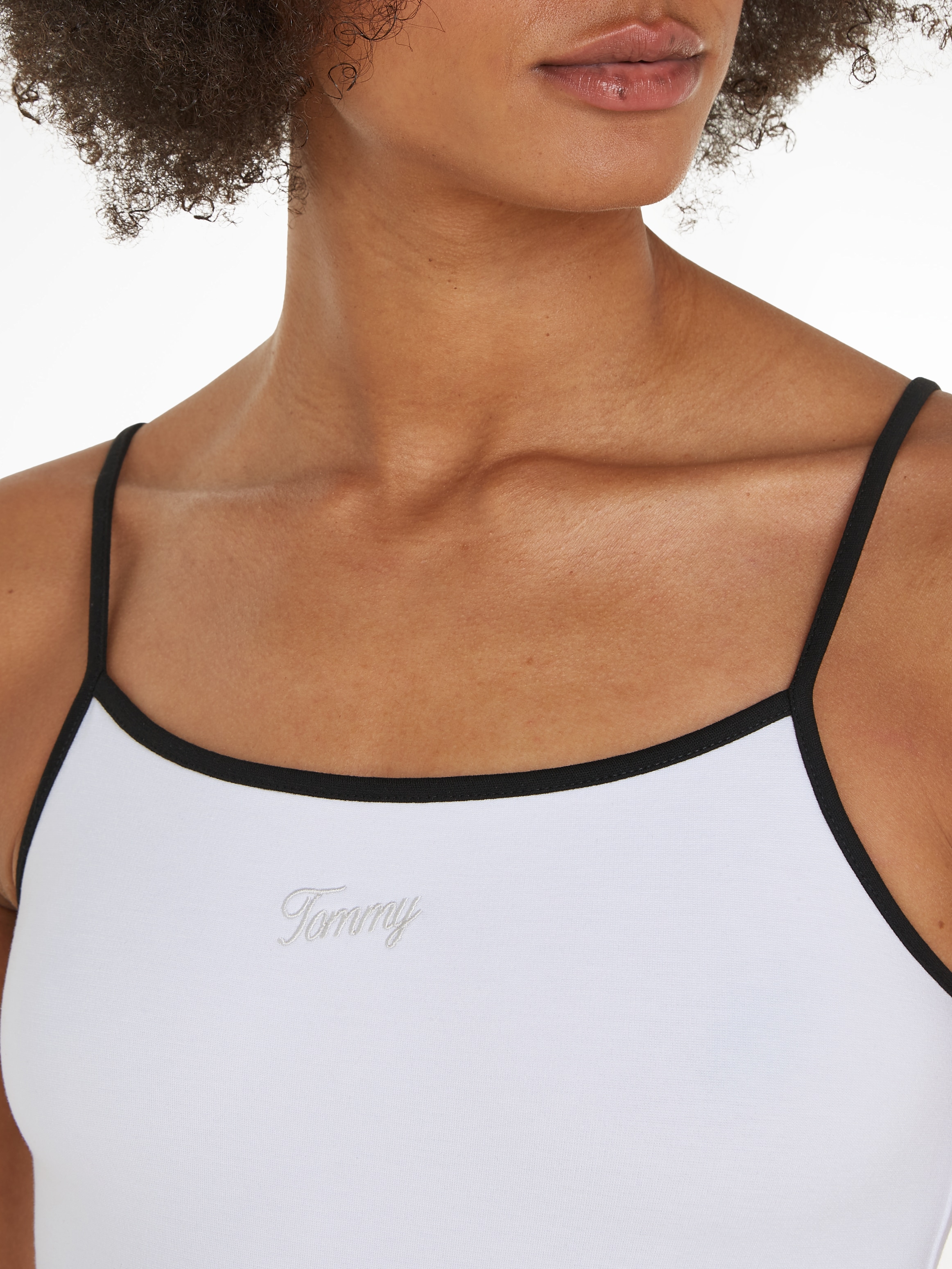 Tommy Jeans Spaghettitop »TJW SLIM SCRIPT BINDING TOP«, mit Tommy Jeans Logo-Schriftzug