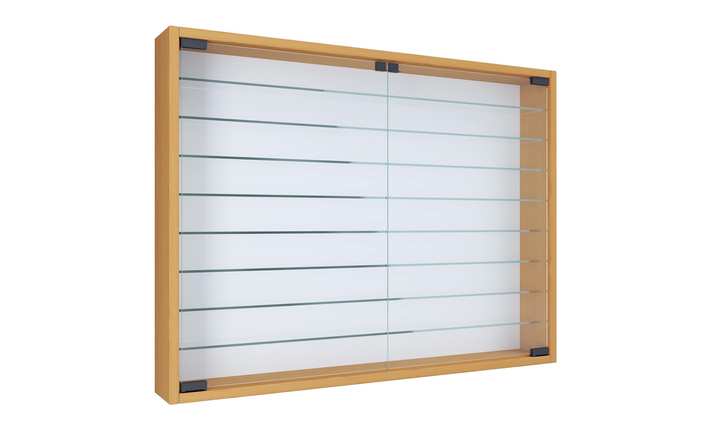 VCM Vitrines »Mandosa XXL 80 x 60 cm« vitrine suspendue avec 8 étagères en verre de sécurité ESG