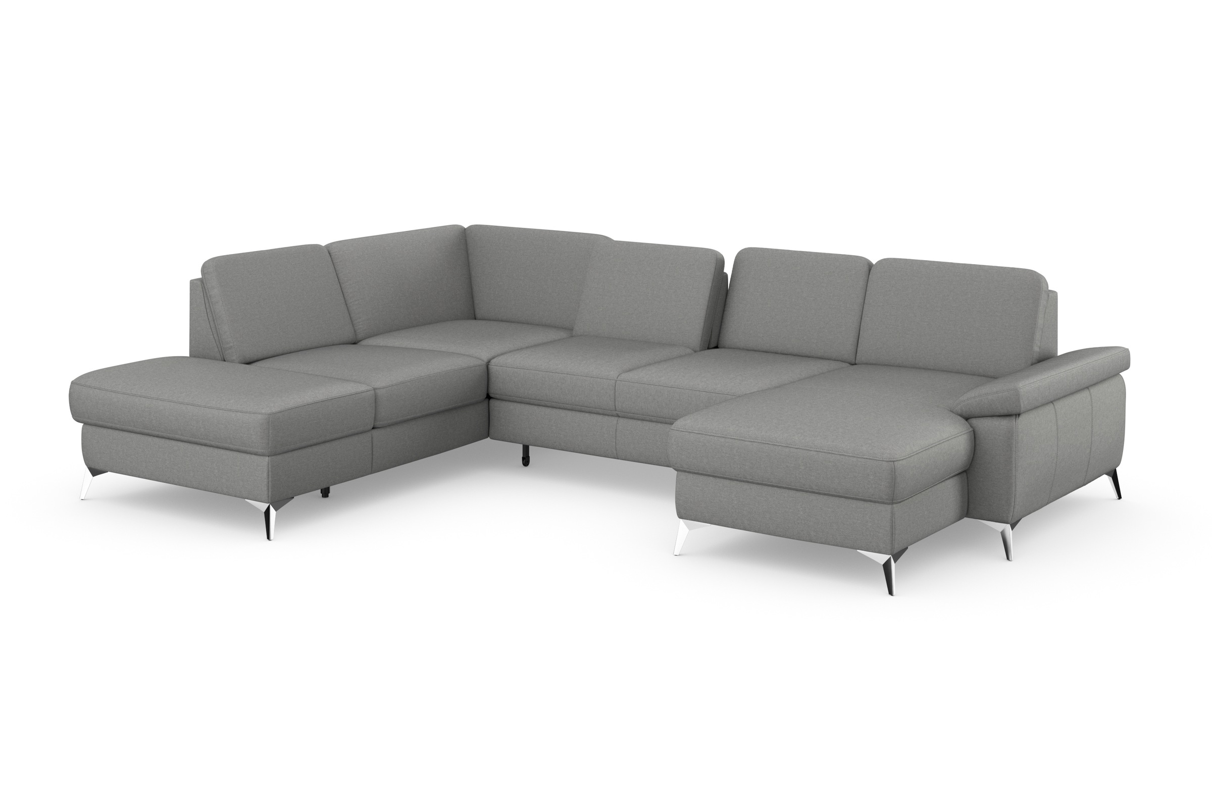 sit&more Wohnlandschaft »Padua U-Form«, inklusive Sitztiefenverstellung, Armteilfunktion und Federkern