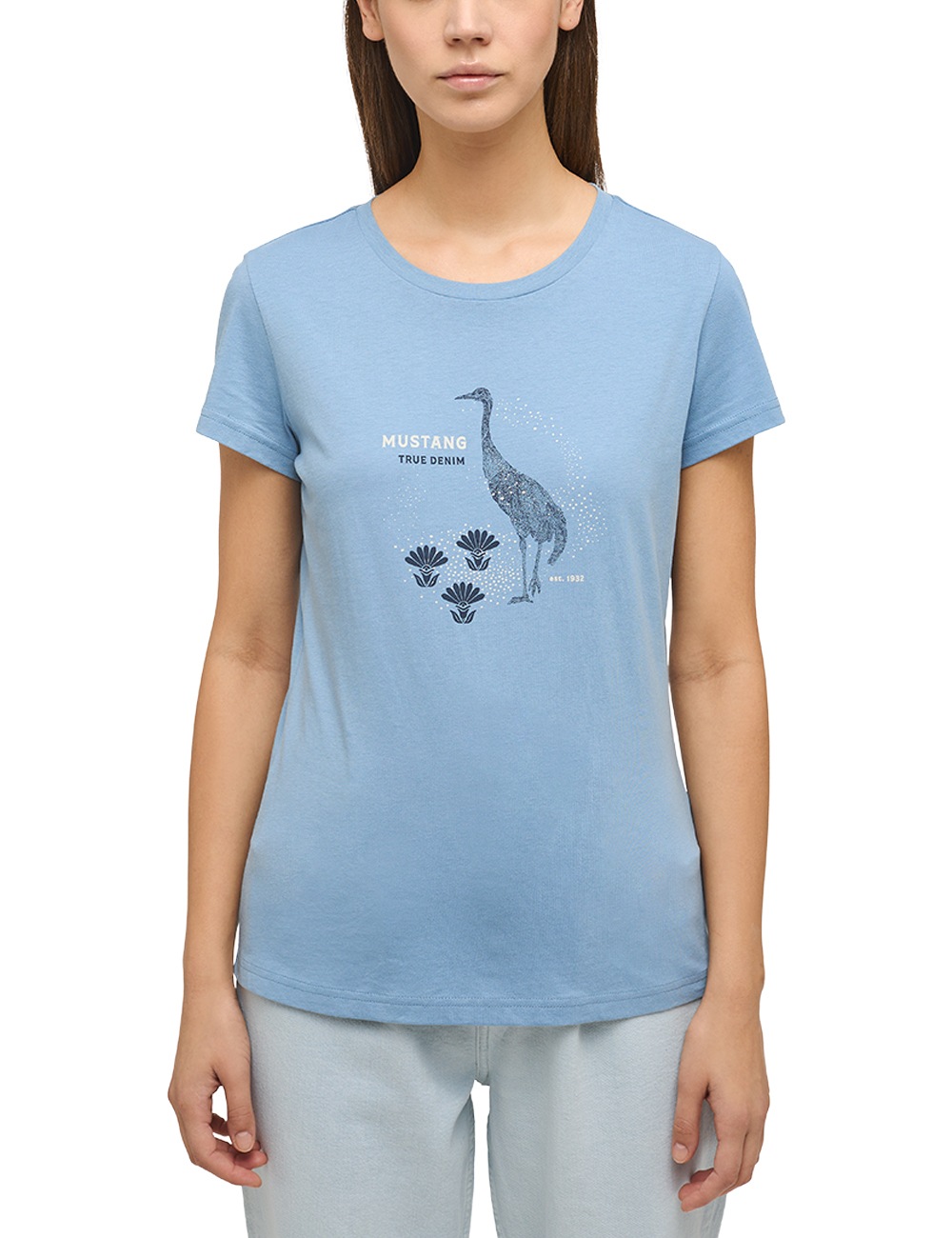 ♕ kaufen Kurzarmshirt versandkostenfrei MUSTANG »Print-Shirt«
