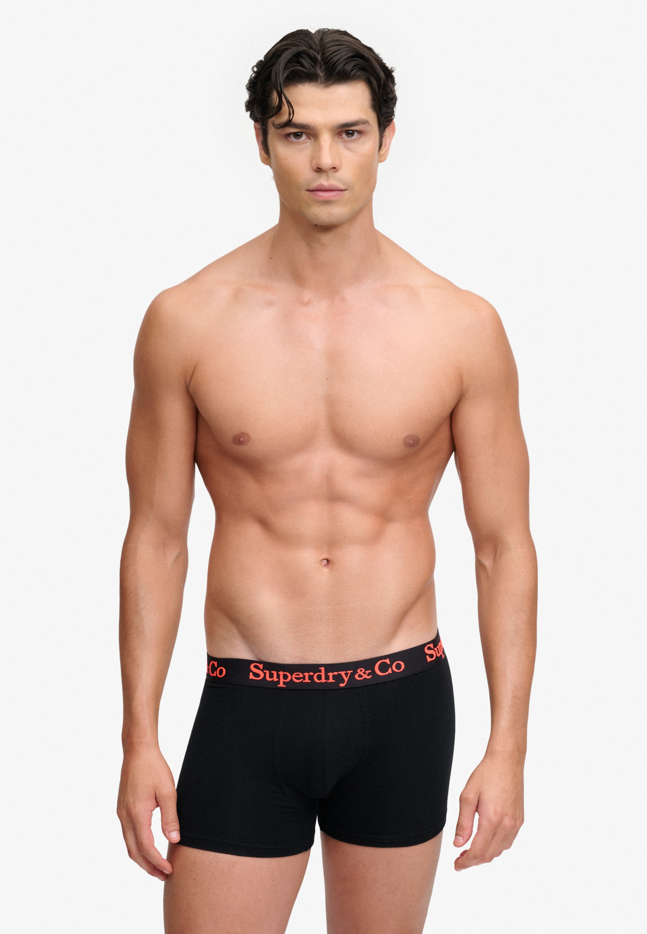 Superdry Boxers »SDRY & CO TRUNK TRIPLE PACK« Paquet, 3 cuis Mélange de coton, coupe slim