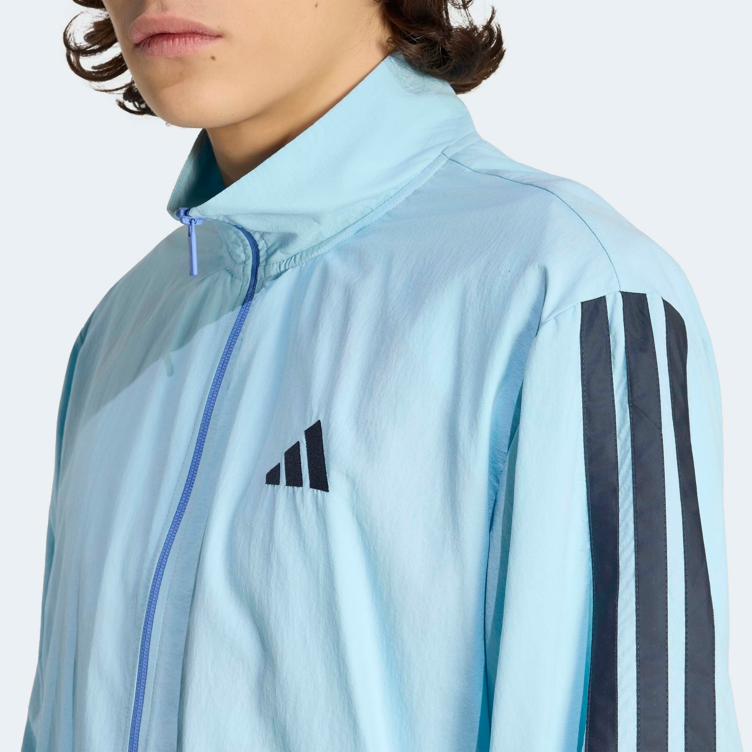adidas Sportswear Pull à col roulé »ESSENTIALS TRACK, 3-STREIFEN, GEWEBT«