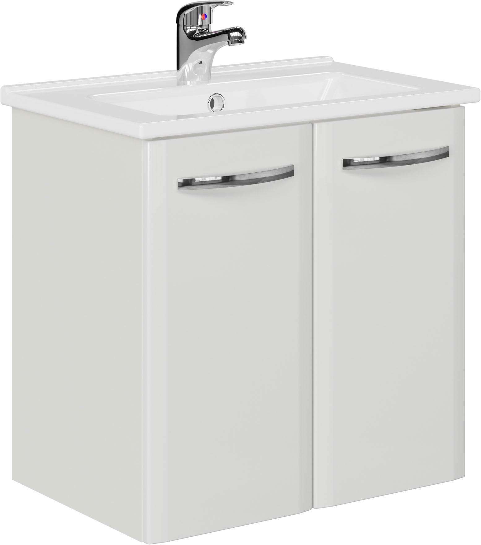 Image of Saphir Waschtisch "Quickset 326, mit Keramikbecken, 55cm breit" 2 Stk. tlg.