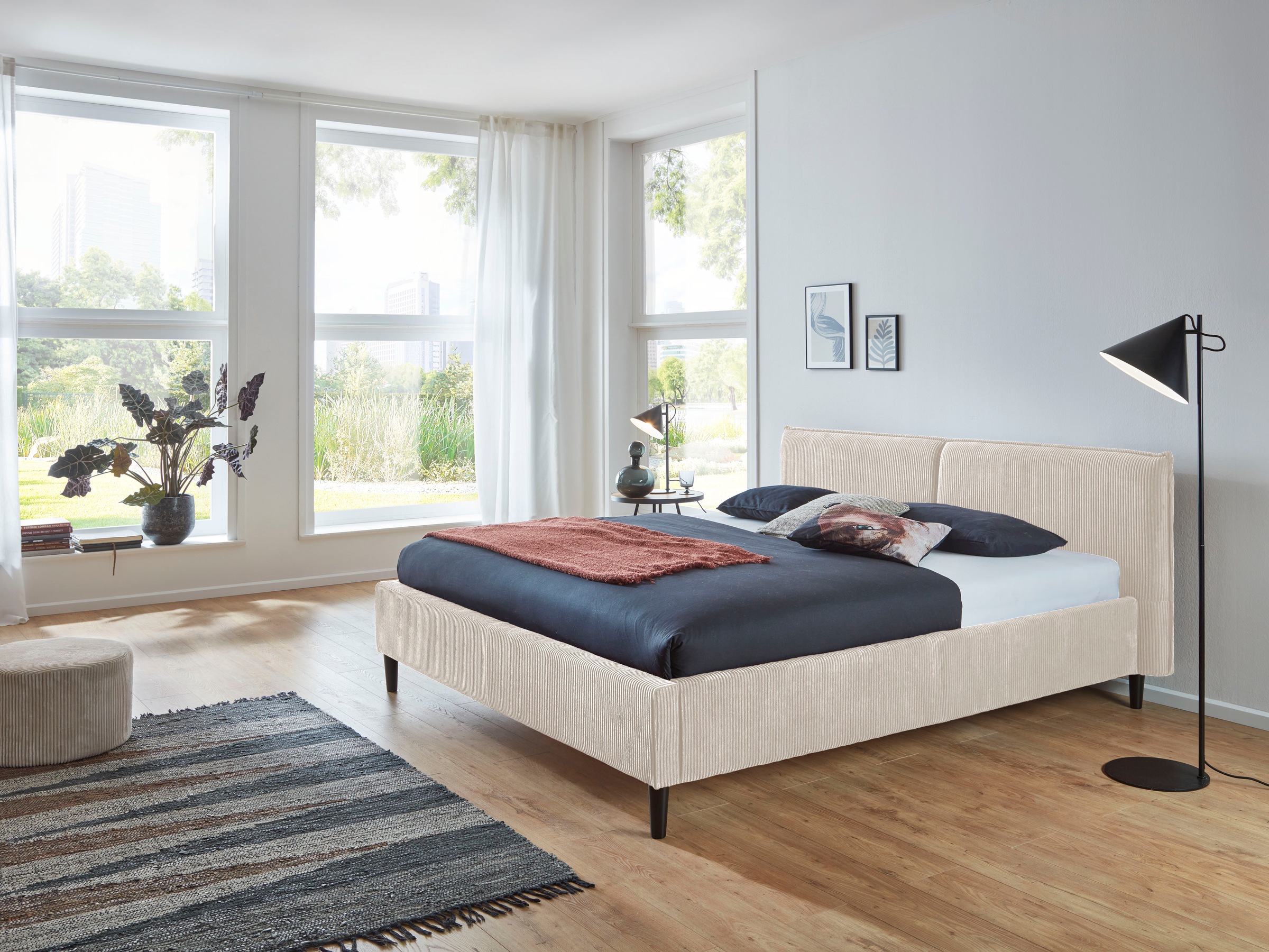 Image of Home affaire Polsterbett "Brookfield" mit Cordbezug und hoher Belastbarkeit