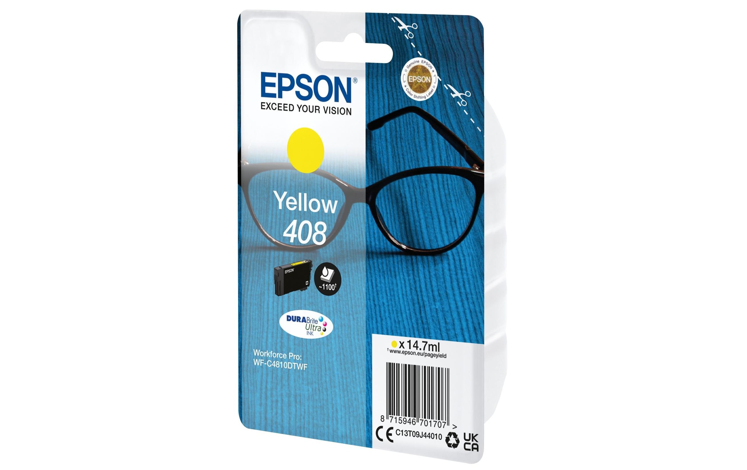 Image of Epson Tintenpatrone "408 / C13T09J24010 Yellow"