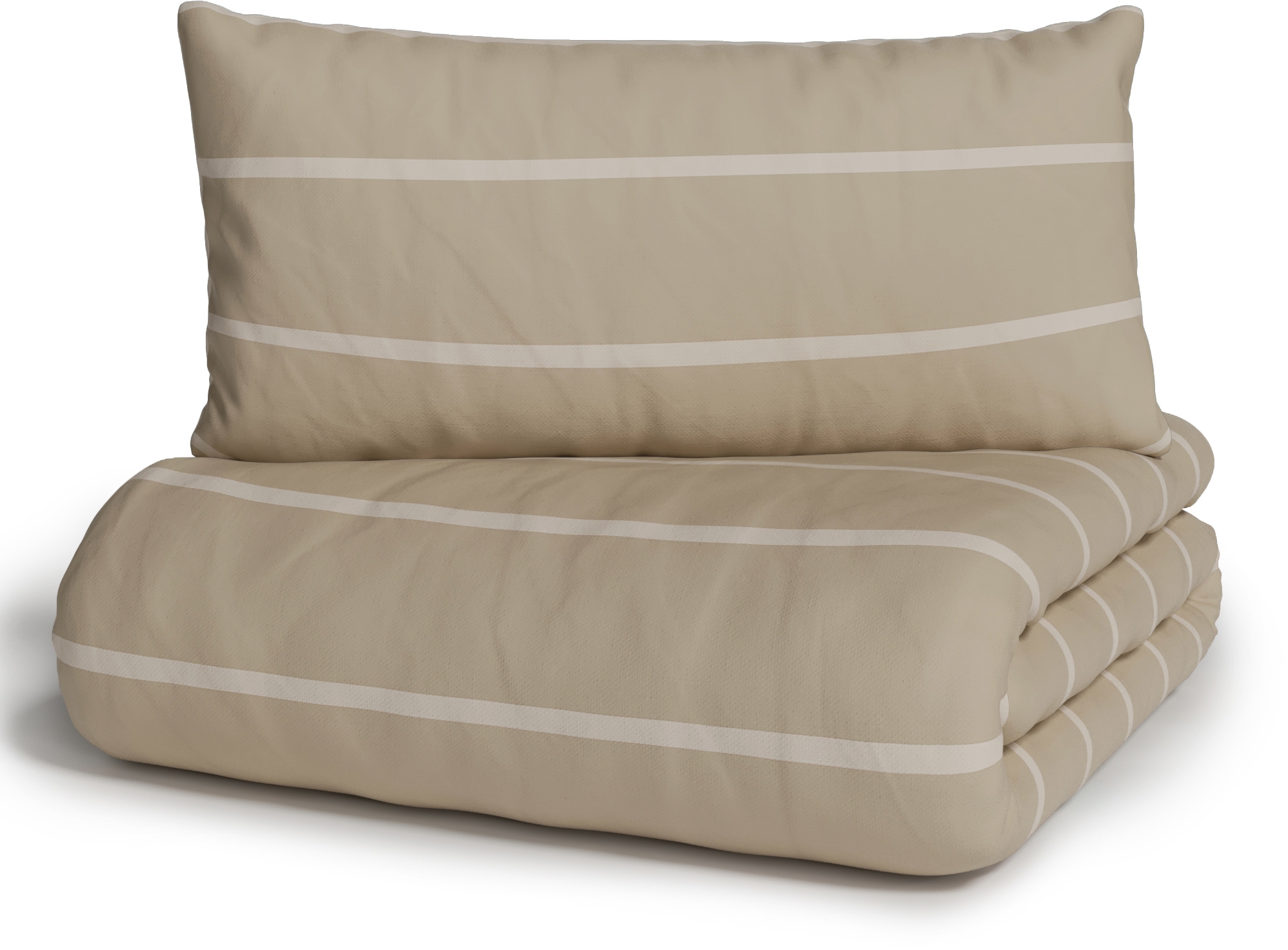 GOODproduct Linge de lit »Katja« 2 cuis Bettwäsche aus Baumwolle, Bettwäsche mit Streifen-Design, Wendeoptik