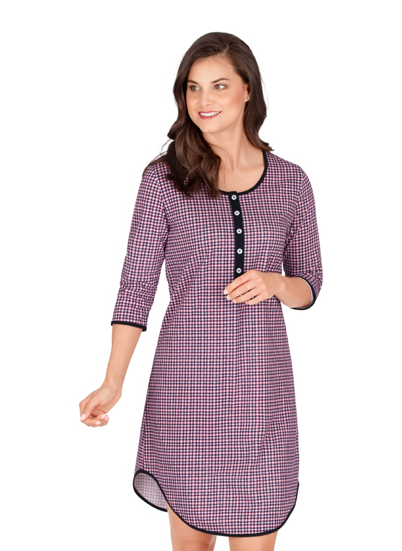 Image of Trigema Nachthemd, mit Karo-Muster und Knopfleiste bei Ackermann Versand Schweiz