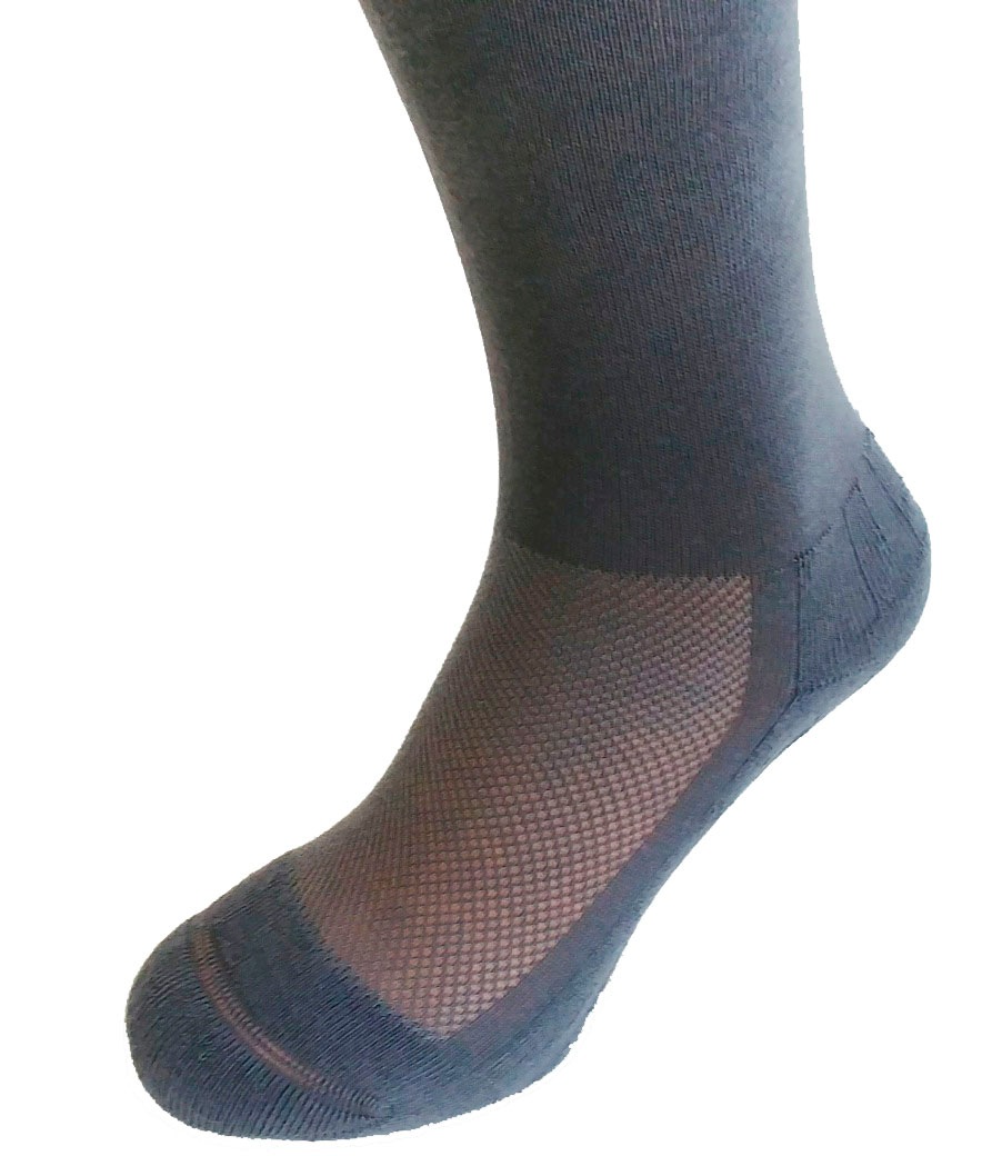Fussgut Diabetikersocken »Venenfreund Kniestrümpfe mit Airchannel Fussbelüftung«, (2 Paar), verstärkte Fusspolsterung, weiter Bund, Druckentlastung, bequemer Bund