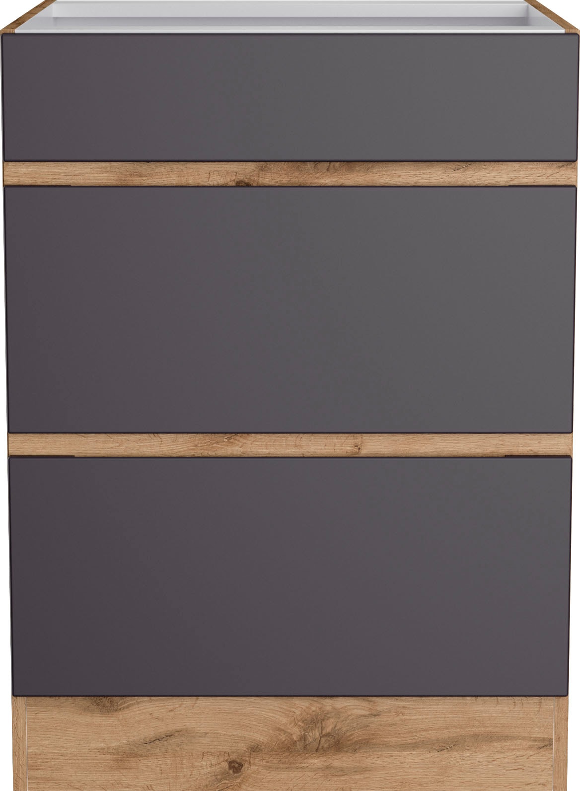 KOCHSTATION Kochfeldumbauschrank »KS-Riesa« Breite 60 cm, MDF-Fronten