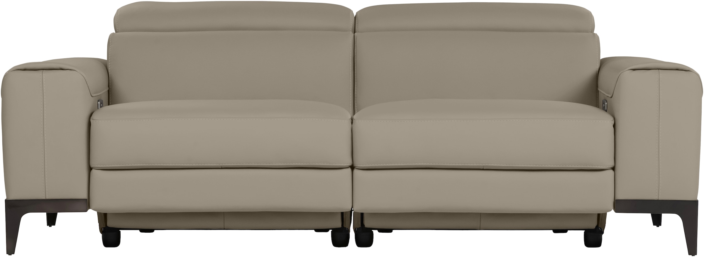 CALIA ITALIA 3-Sitzer »Benja, Designsofa mit erstklassigen Komfortfunktionen zum Wohlfühlen« in Leder, mit elektrischer Relaxfunktion