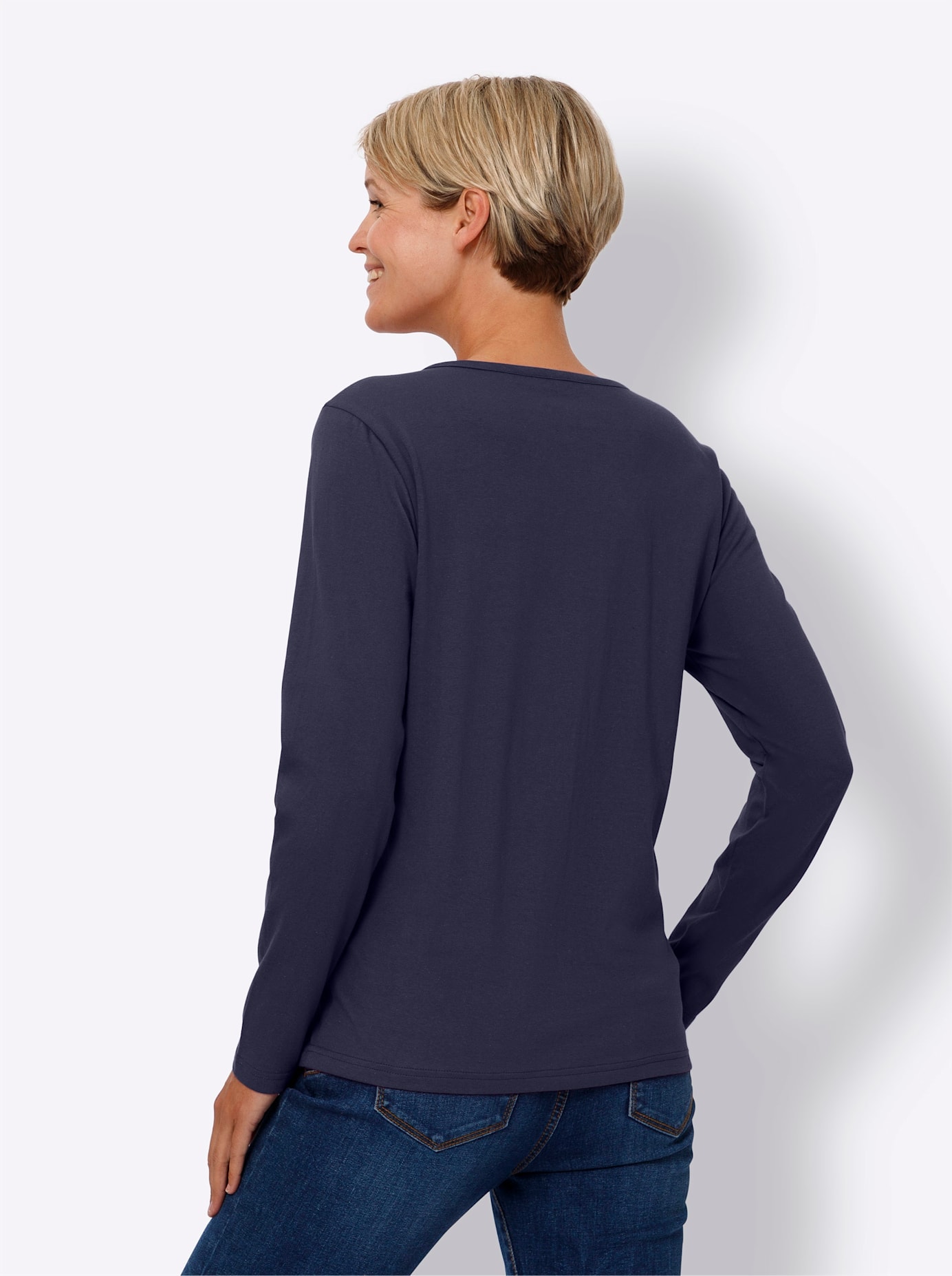 Classic Basics T-shirt en V »Langarm-Shirt« 1 cuis