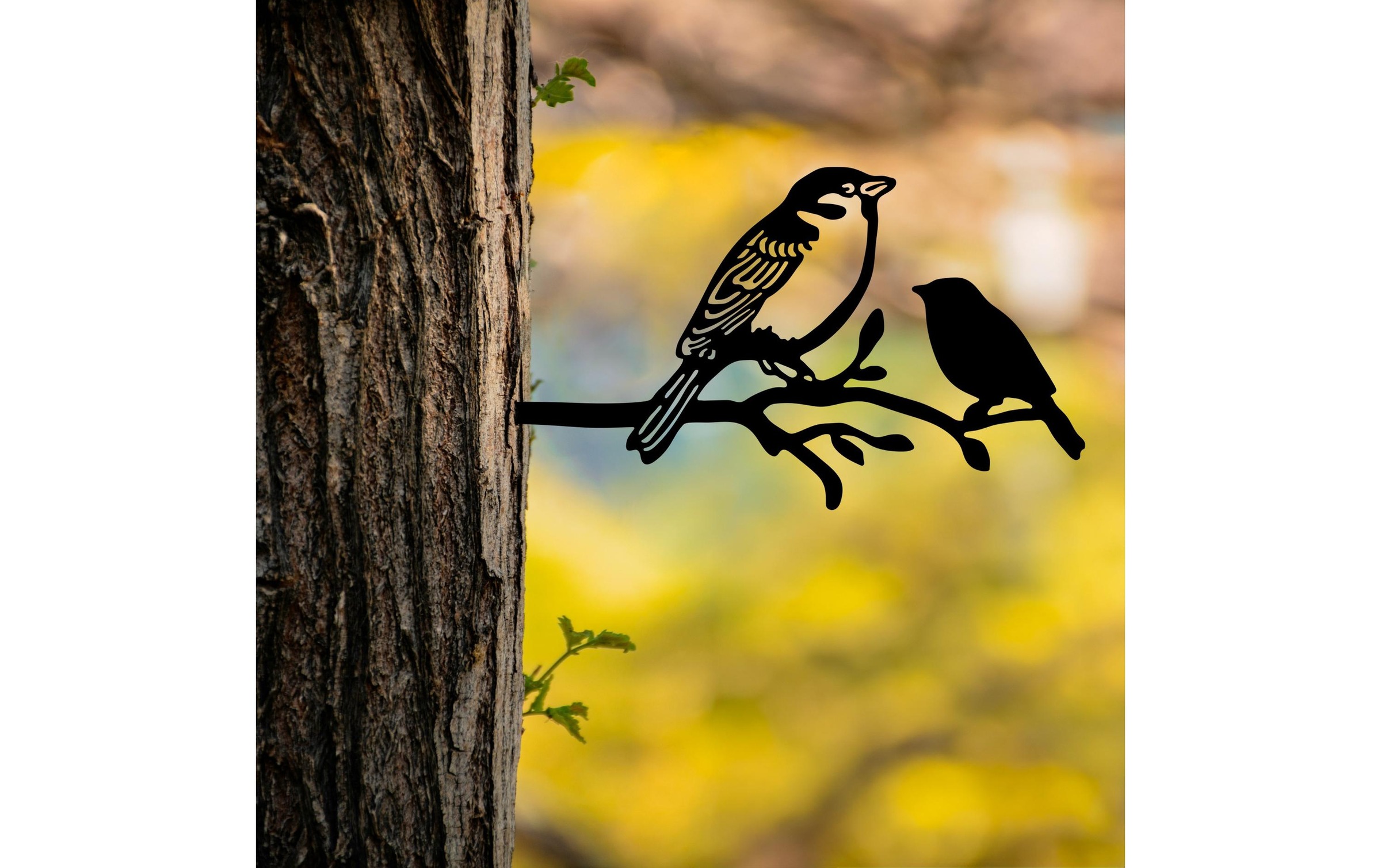 Gartenfigur »Wallxpert Vogel auf Zweig 40 x 20 cm«